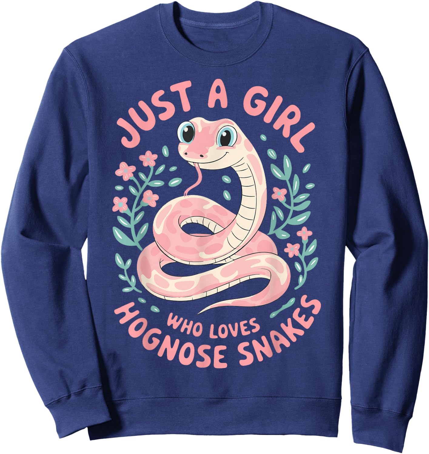 Just A Girl Who Loves Hognose Snakes Sweatshirt - Sweatshirt | Navy