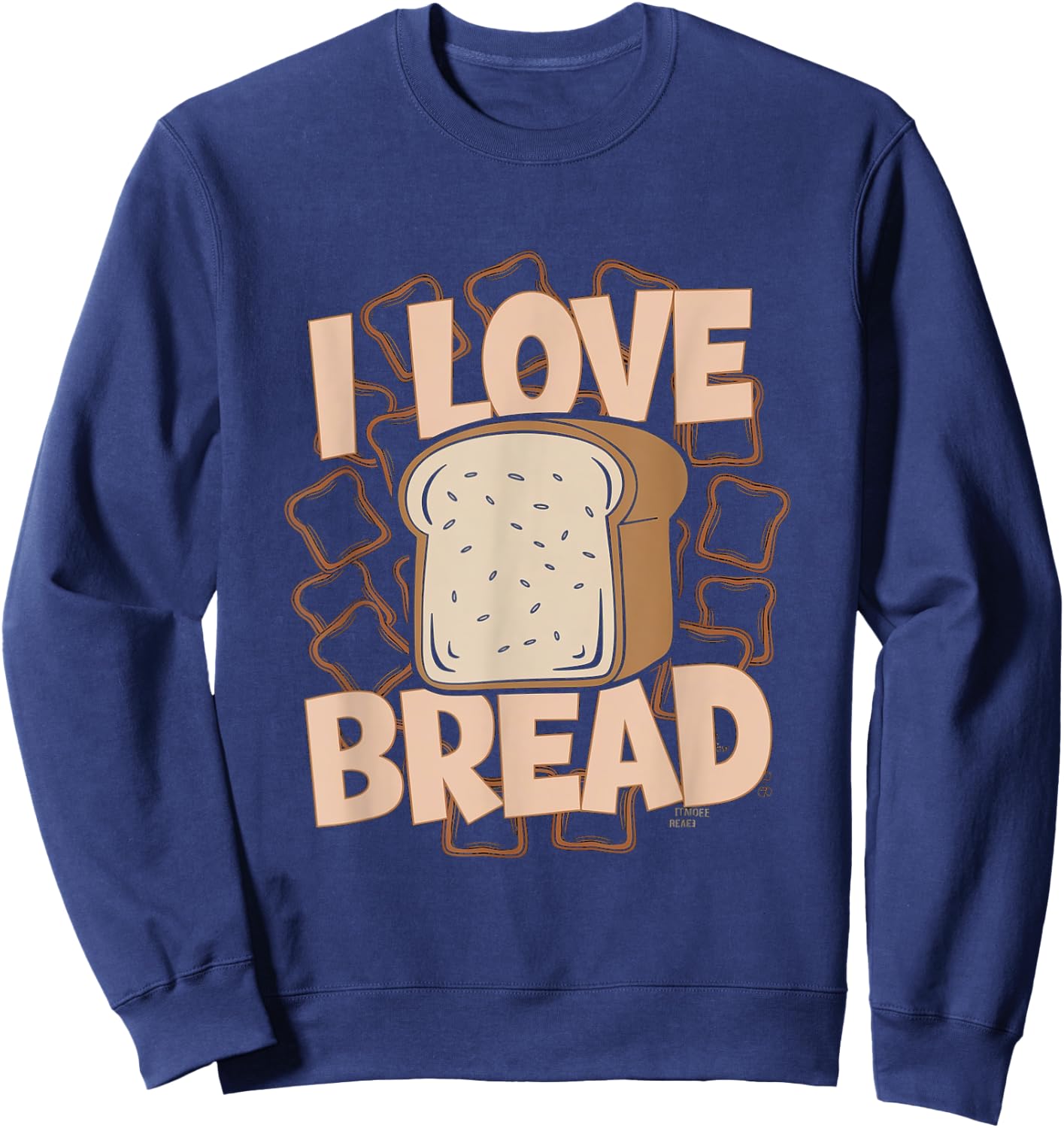J'adore le pain Sweatshirt - Sweatshirt | Navy