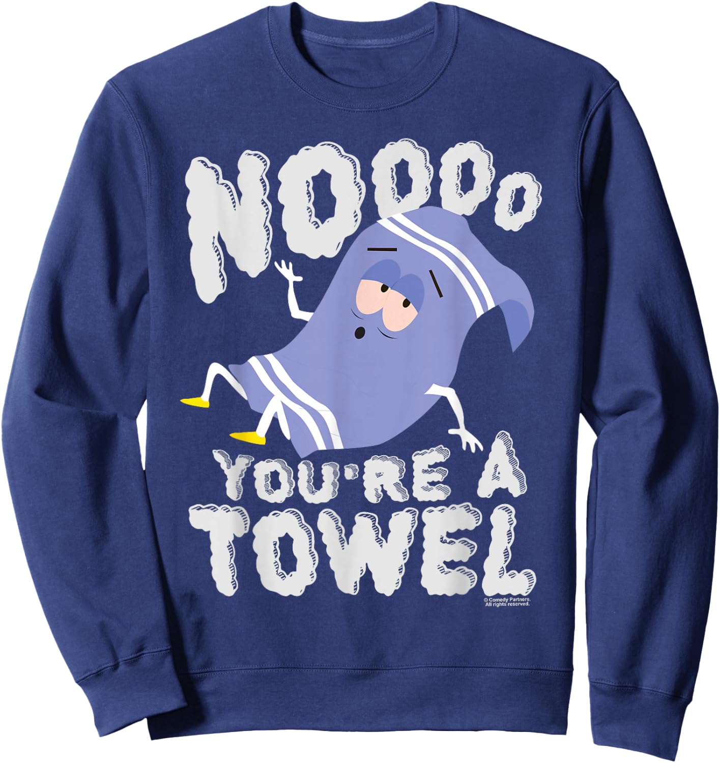 South Park Towlie Noooo You're a Towel , black Sweatshirt - Sweatshirt | Navy