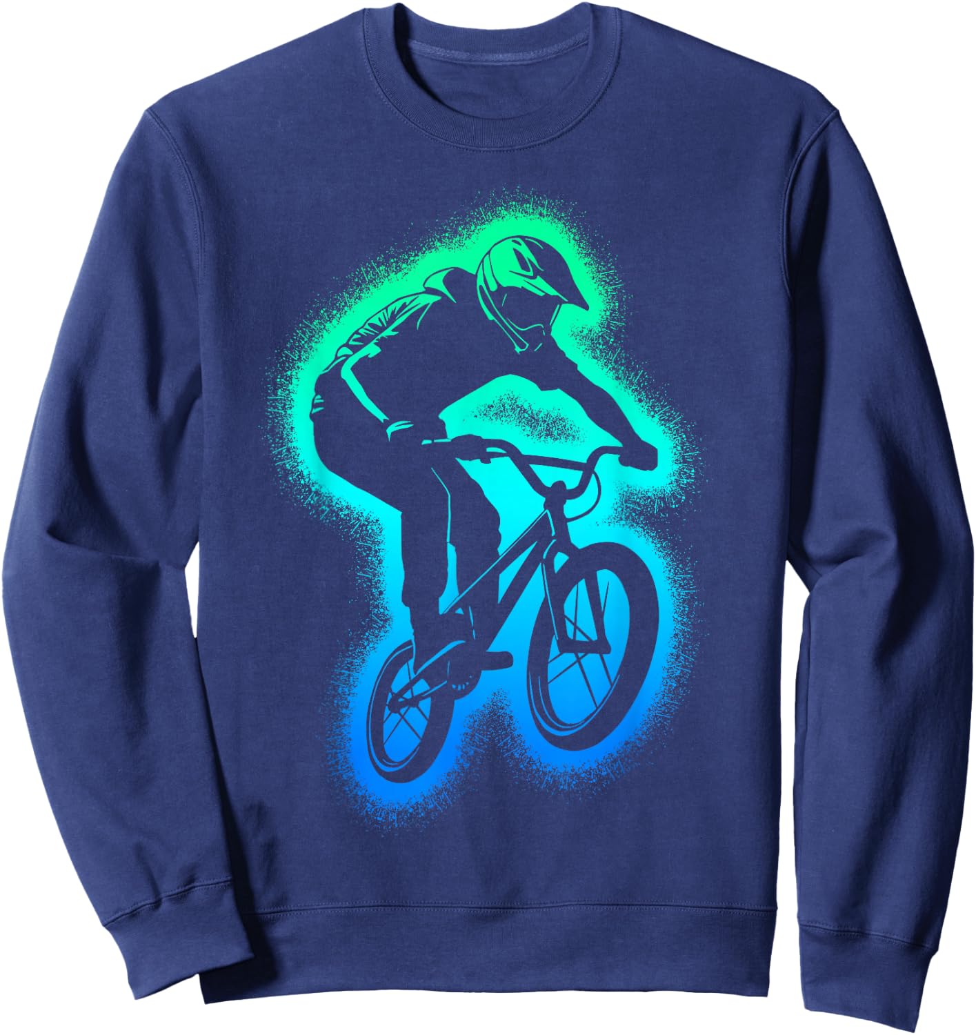 BMX Bike Stunt Men's Bicycle BMX Boys' , black Sweatshirt - Sweatshirt | Navy