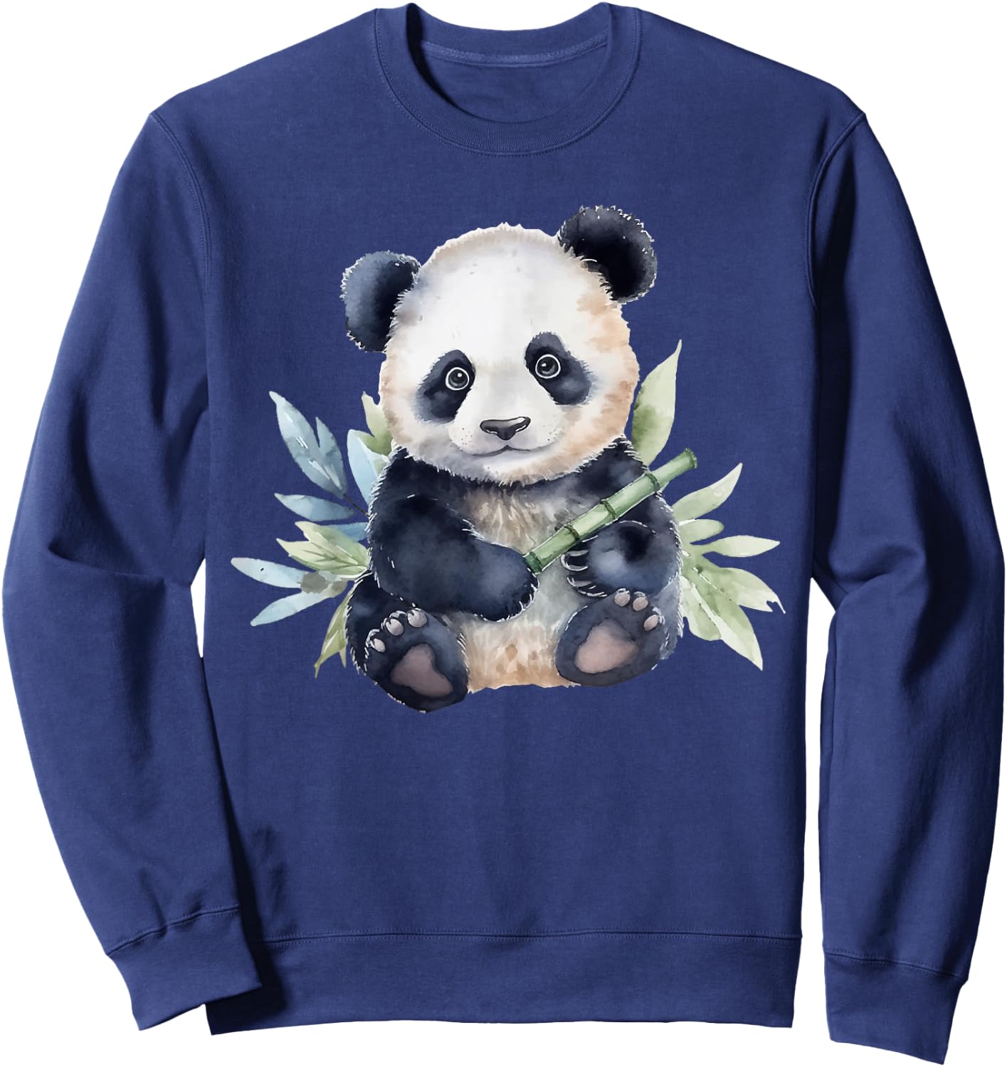 Watercolor Panda Sweatshirt - Sweatshirt | Navy