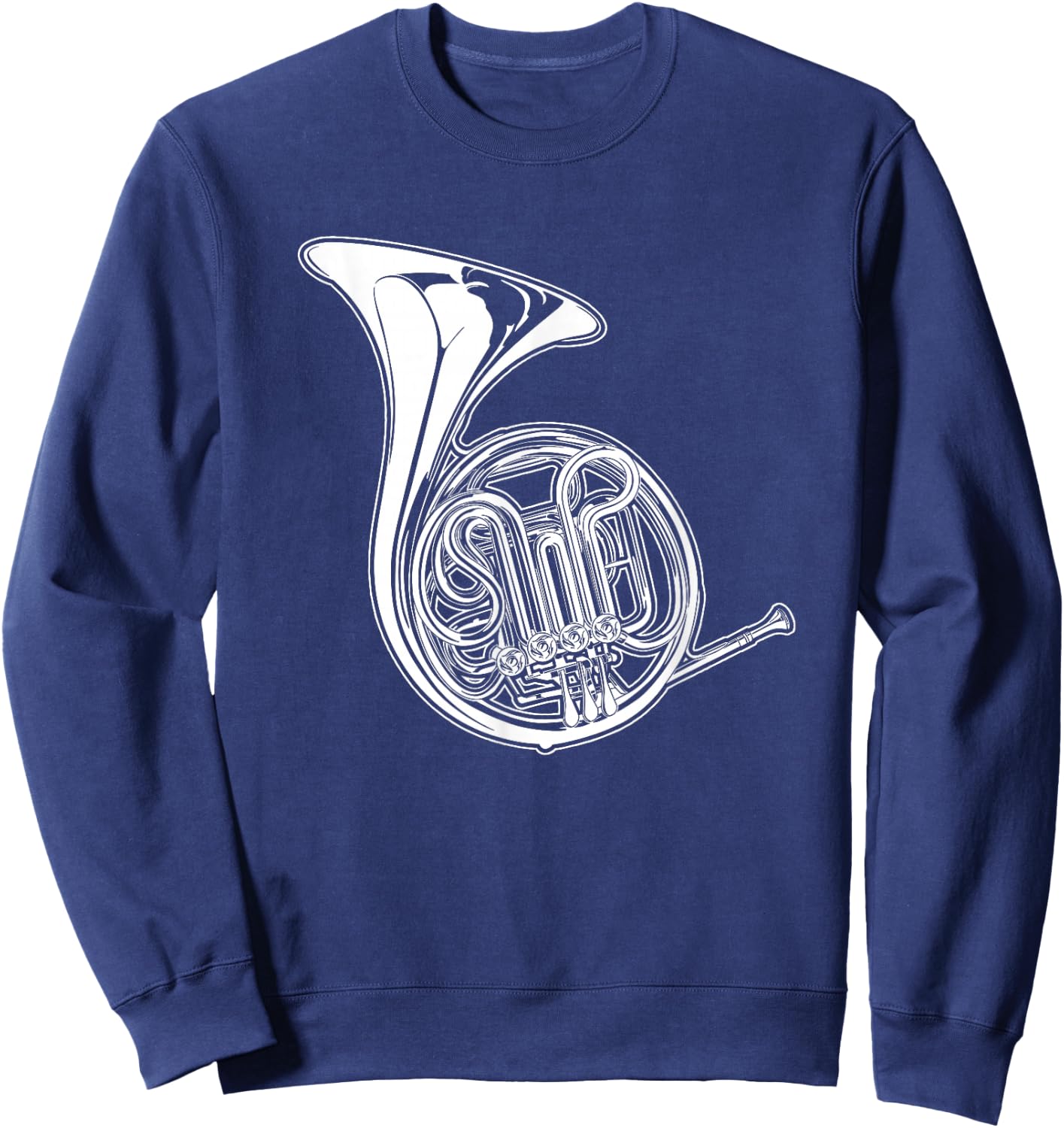 French Horn Horn Draftsman Sweatshirt - Sweatshirt | Navy
