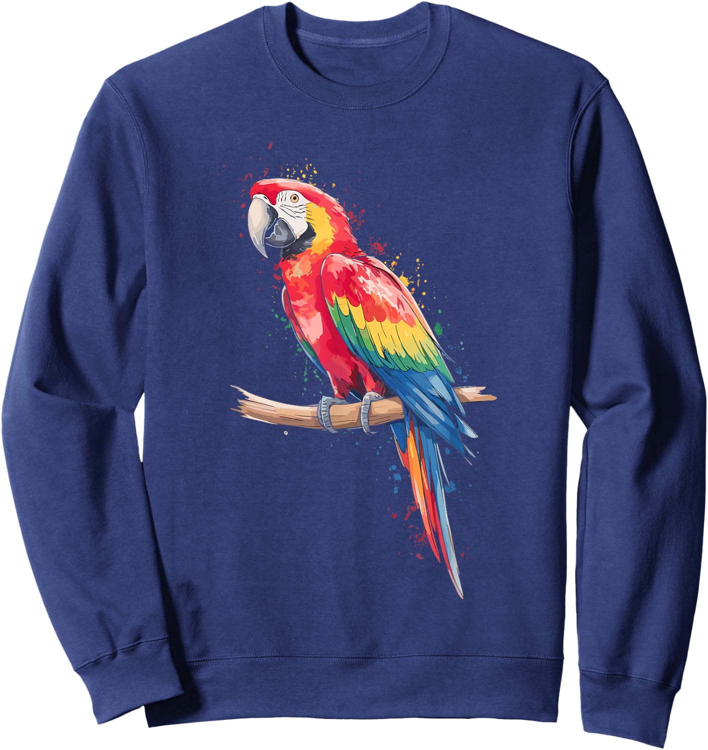Watercolour Macaw Macaw Shirt Men Macaw Kids Sweatshirt - Sweatshirt | Navy
