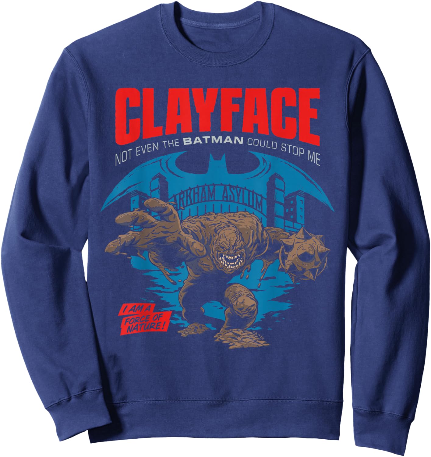 Batman Clayface Arkham Asylum Sweatshirt - Sweatshirt | Navy