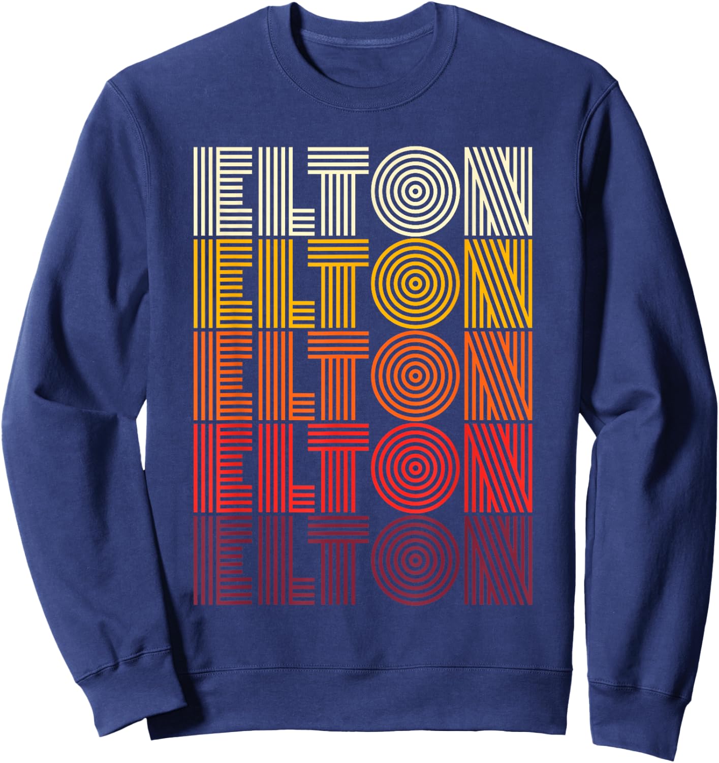 Vintage Elton Apparel , Black Sweatshirt - Sweatshirt | Navy