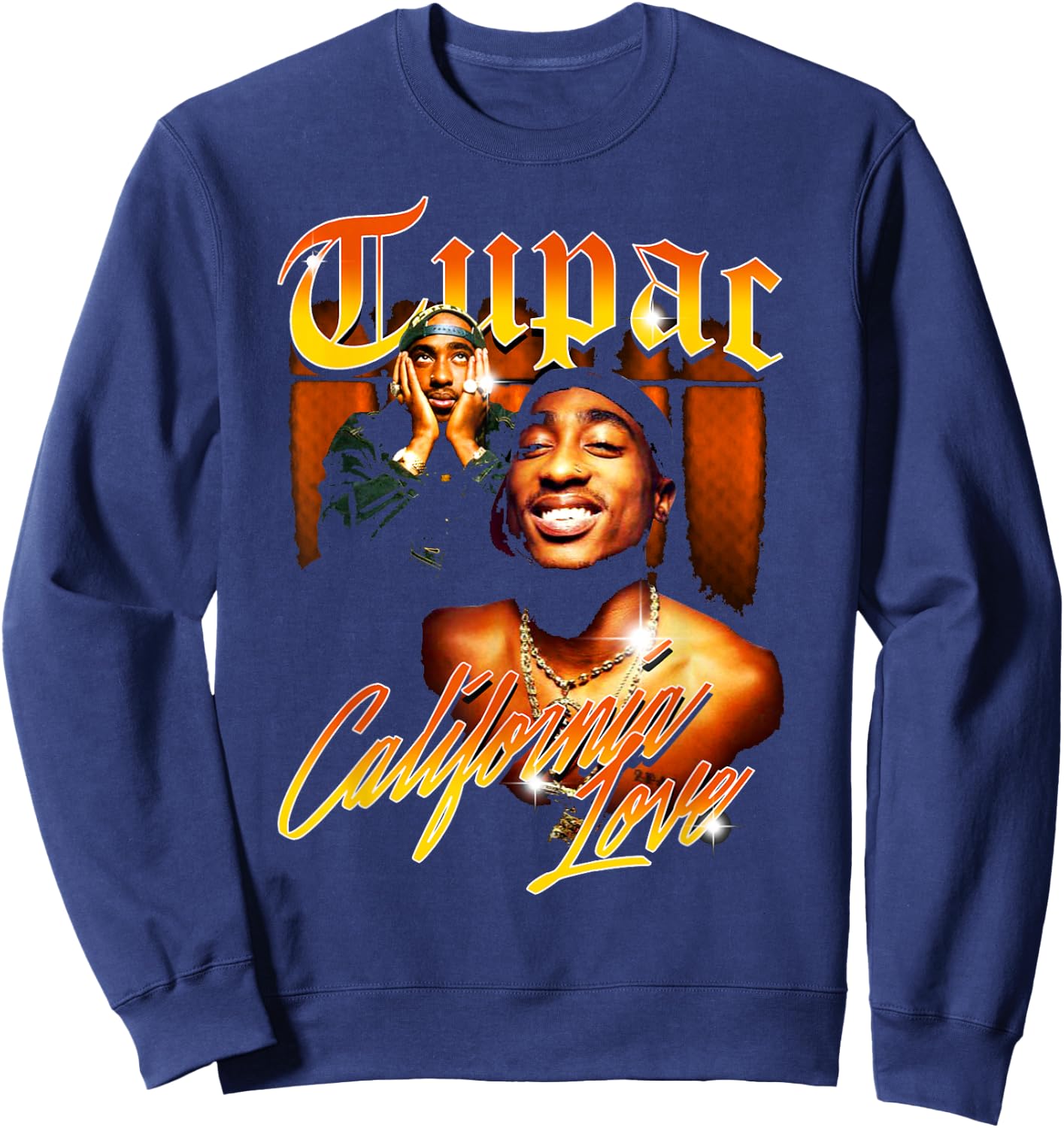 Official Tupac Love Vintage California Sweatshirt - Sweatshirt | Navy