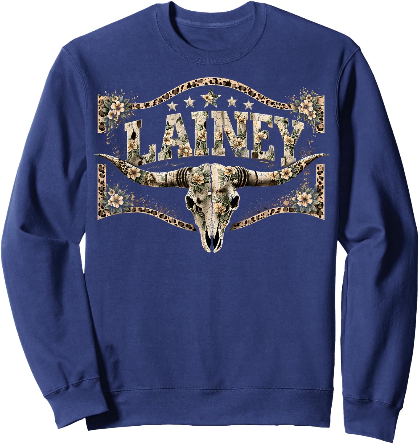 Retro Lainey Name Vintage Gift Women Kid Sweatshirt - Sweatshirt | Navy