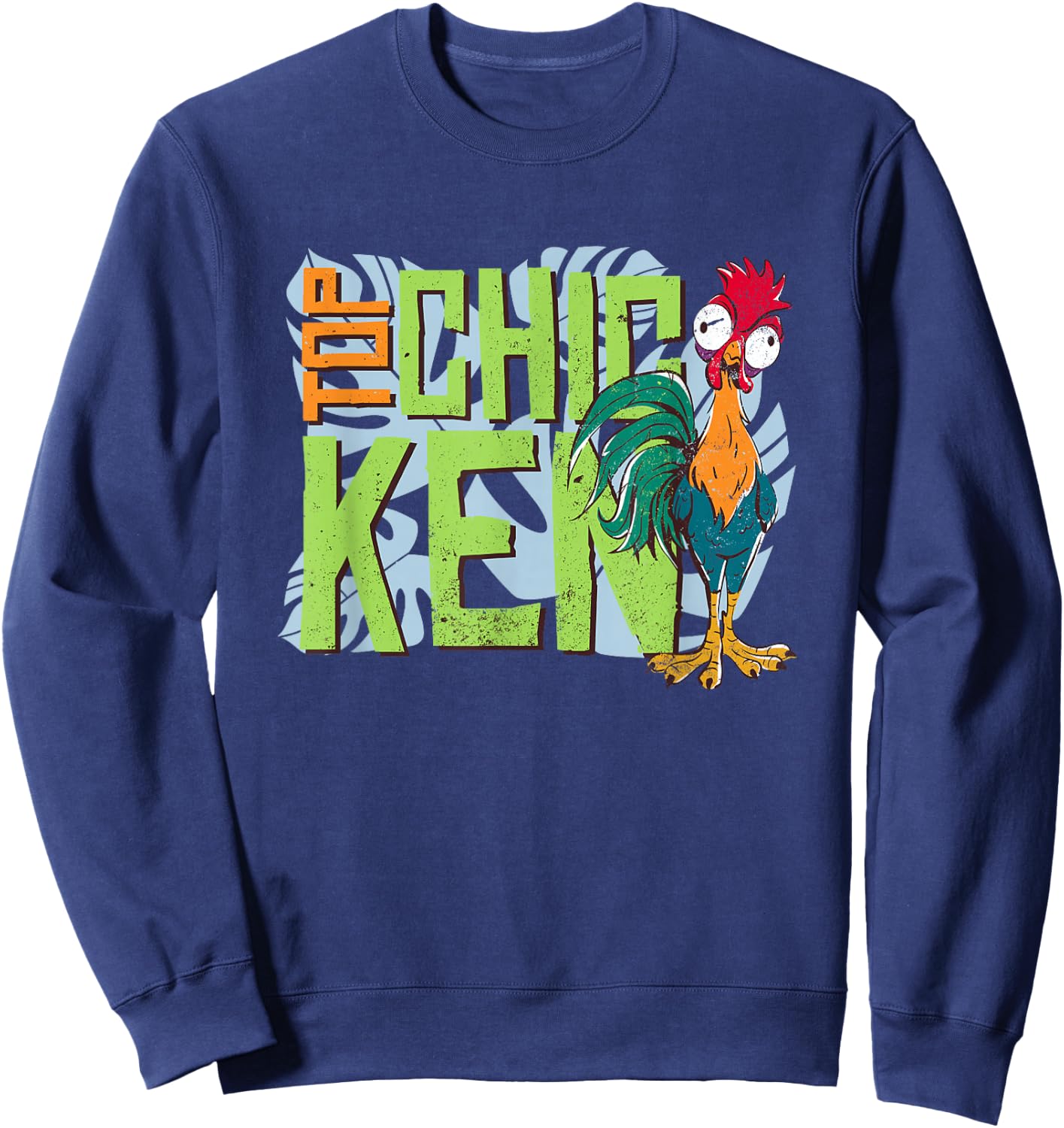 Disney Moana 2 Hei Hei Top Chicken Tropical Panel , grey, S Sweatshirt - Sweatshirt | Navy