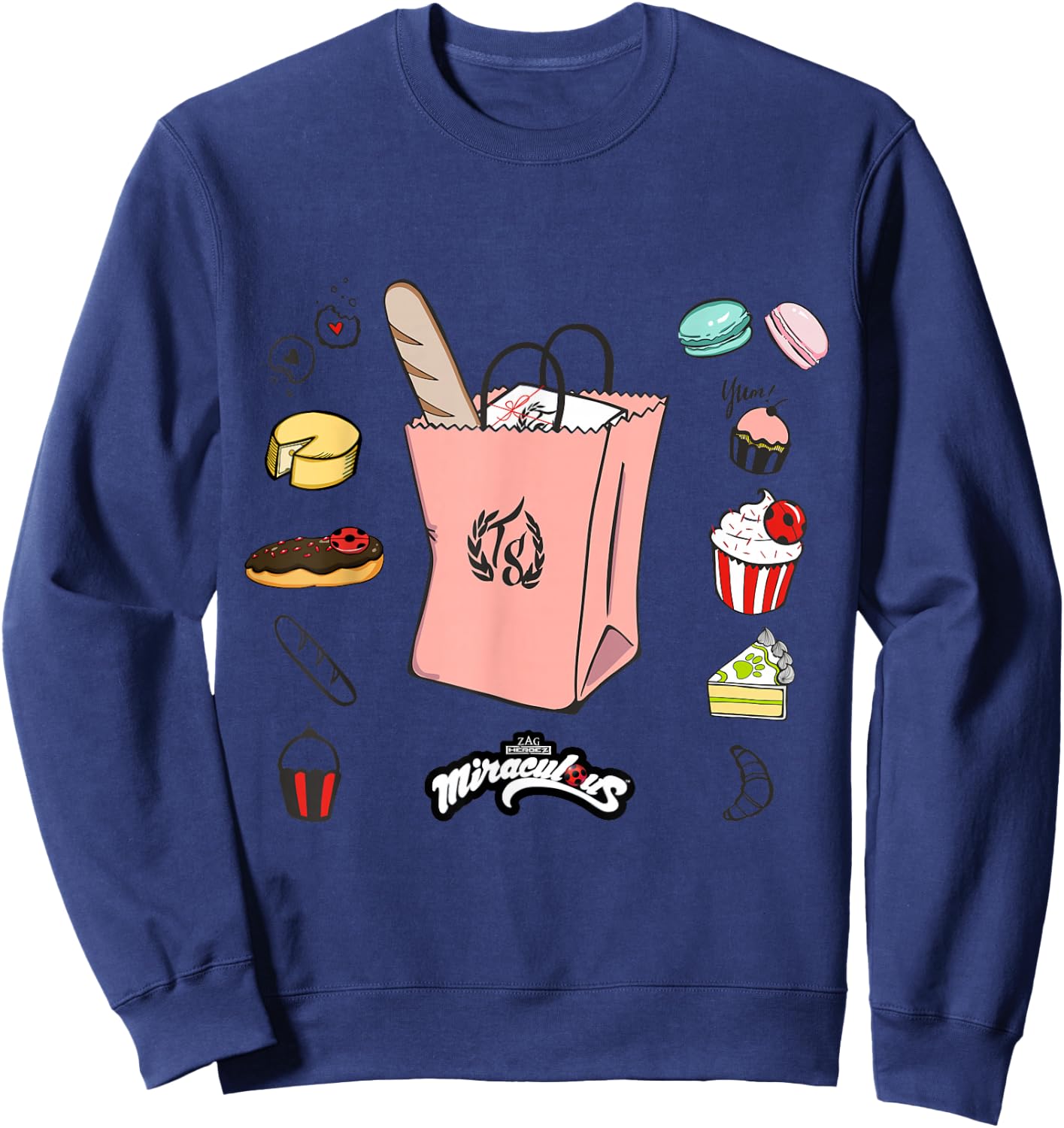 Miraculous Ladybug Marinette Bakery Selection Sweatshirt - Sweatshirt | Navy