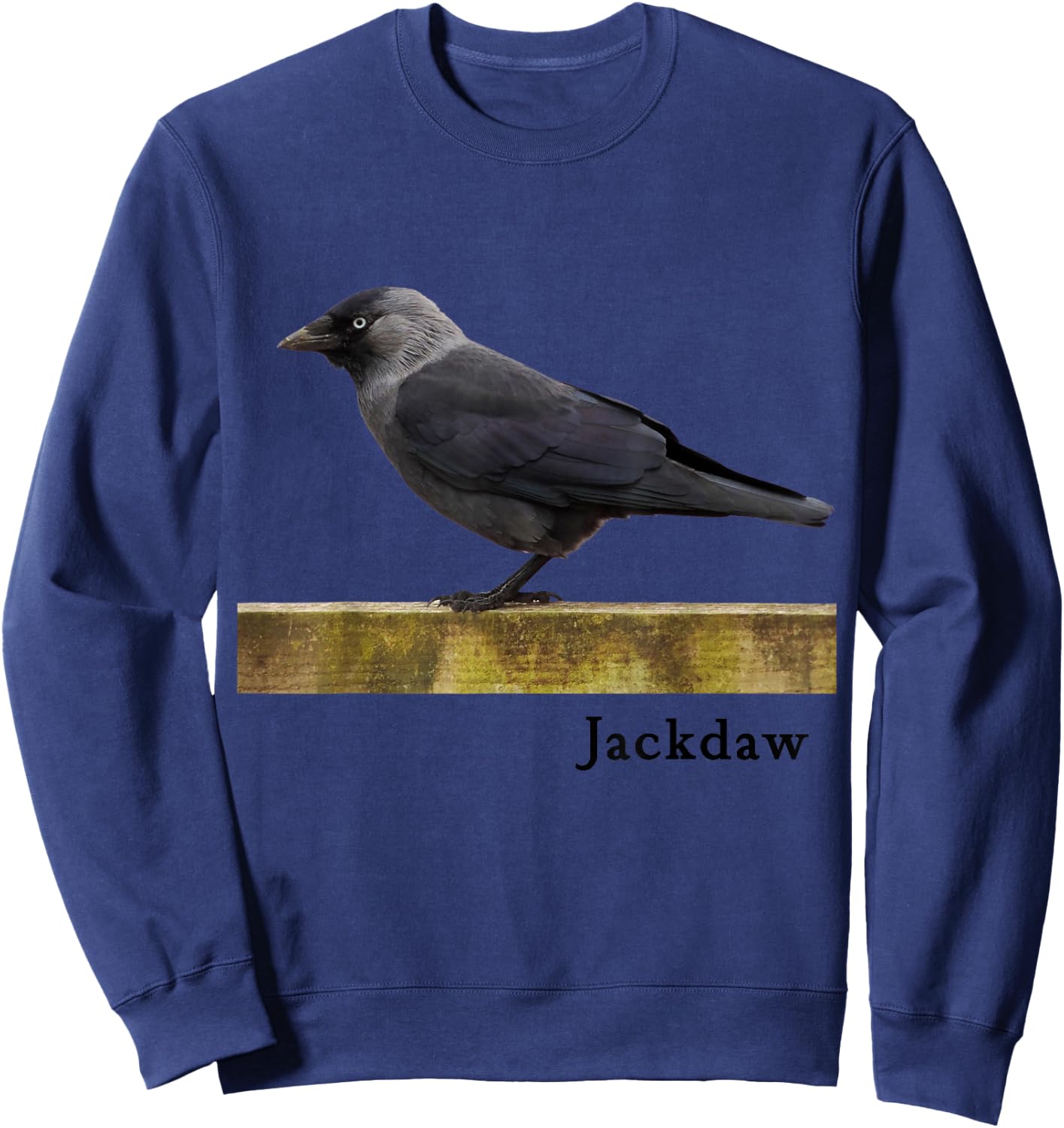 Jackdaw Bird Shirt Western Jackdaw Bird Ornithology Sweatshirt - Sweatshirt | Navy