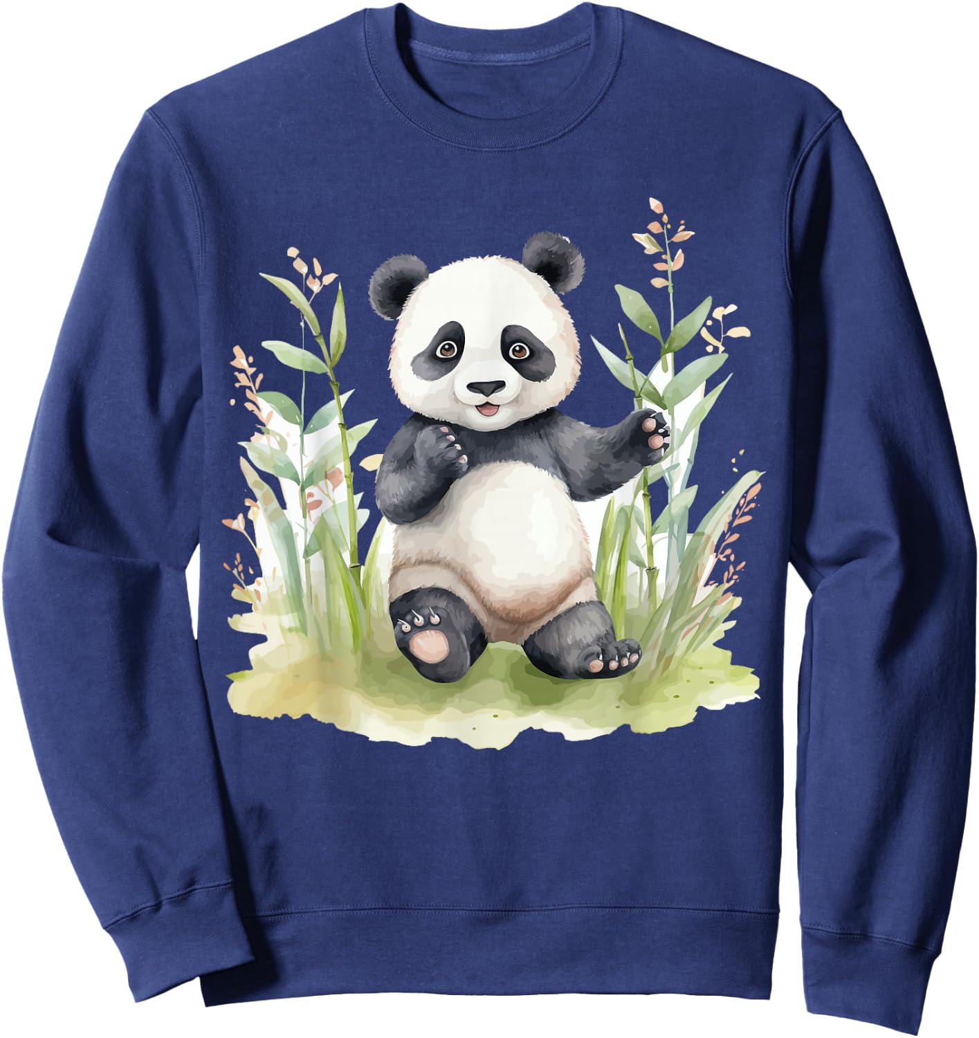Watercolor Panda Sweatshirt - Sweatshirt | Navy