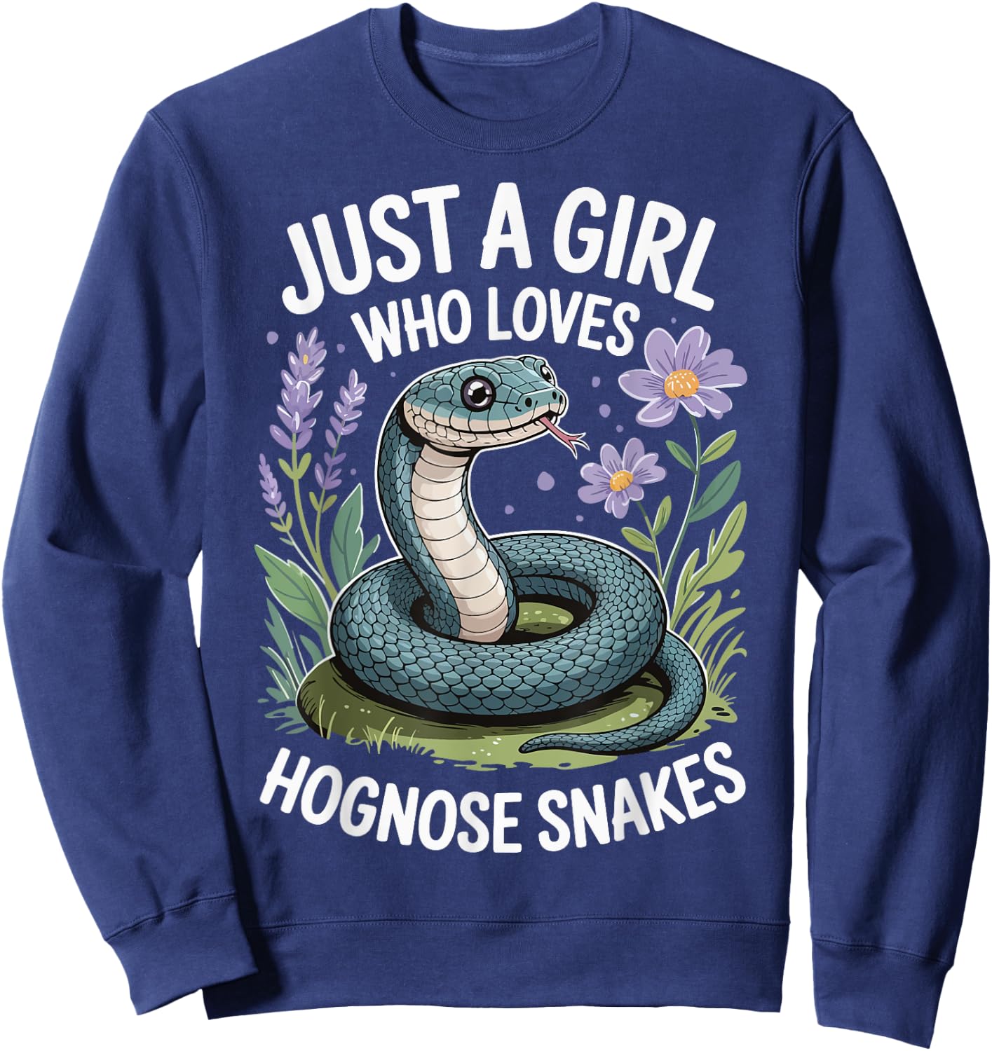 Just A Girl Who Loves Hognose Snakes Sweatshirt - Sweatshirt | Navy