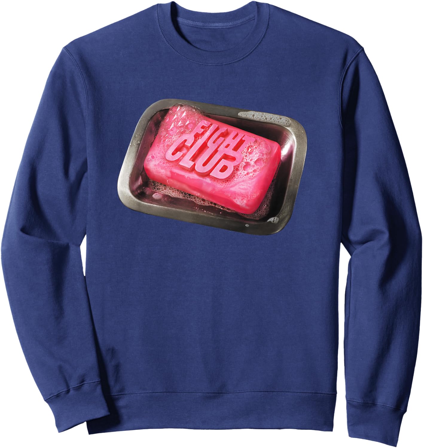 Fight Club 1999 Movie Official Soap Dish Film Logo , Black, S Sweatshirt - Sweatshirt | Navy