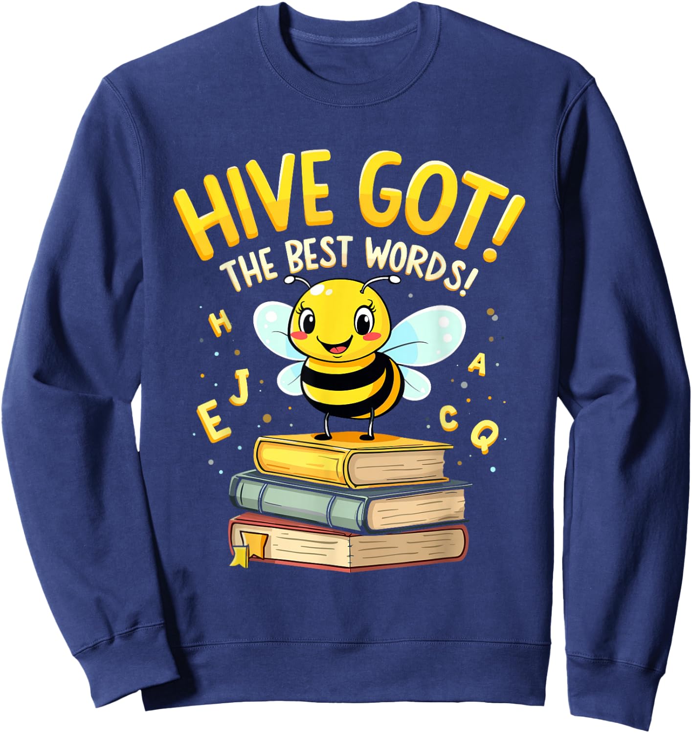 Spelling Bee Humor Spelling Champion Word Nerd Spelling Sweatshirt - Sweatshirt | Navy