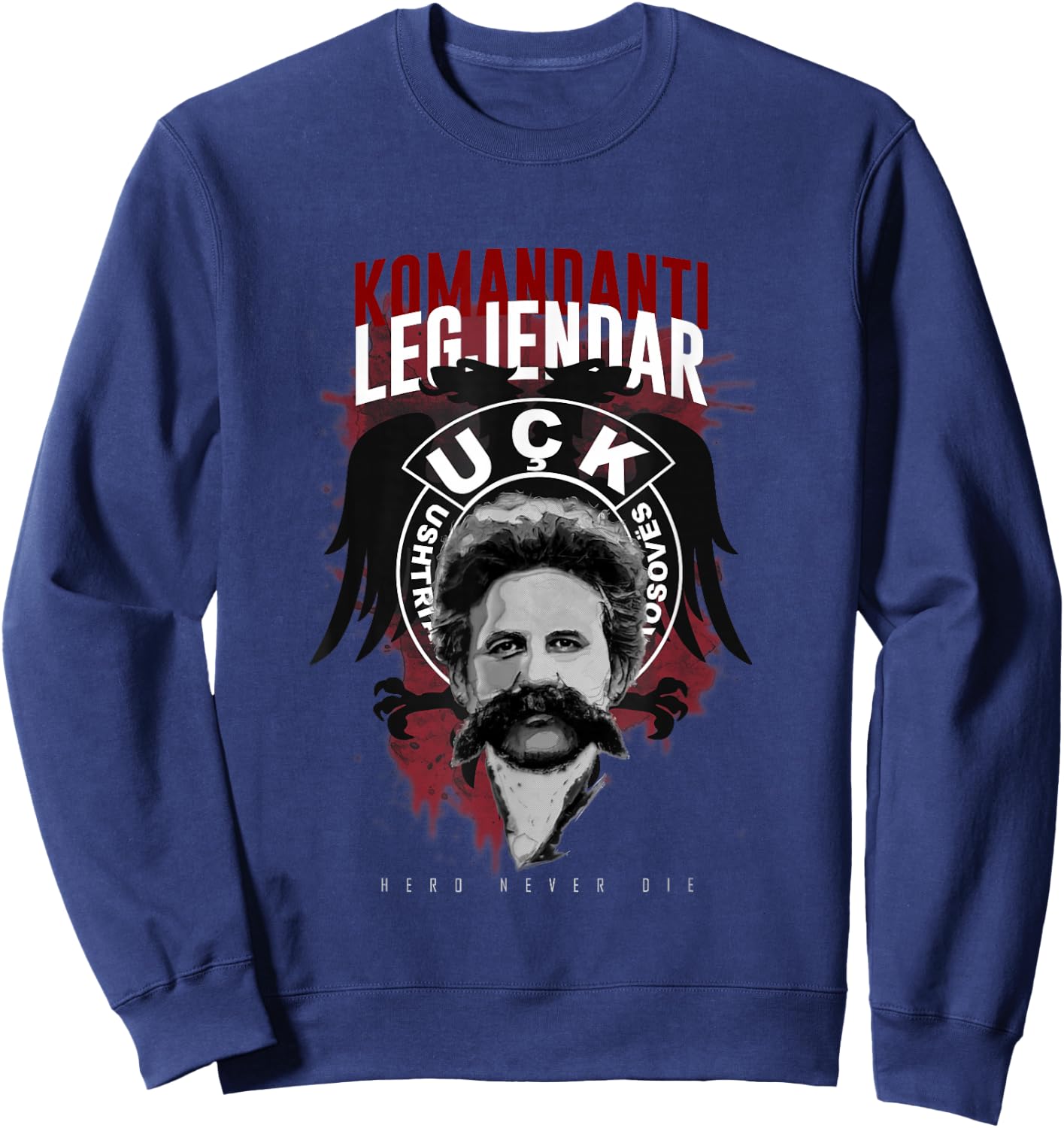 Liria ka emer Uçk Adem Jashari Sweatshirt - Sweatshirt | Navy