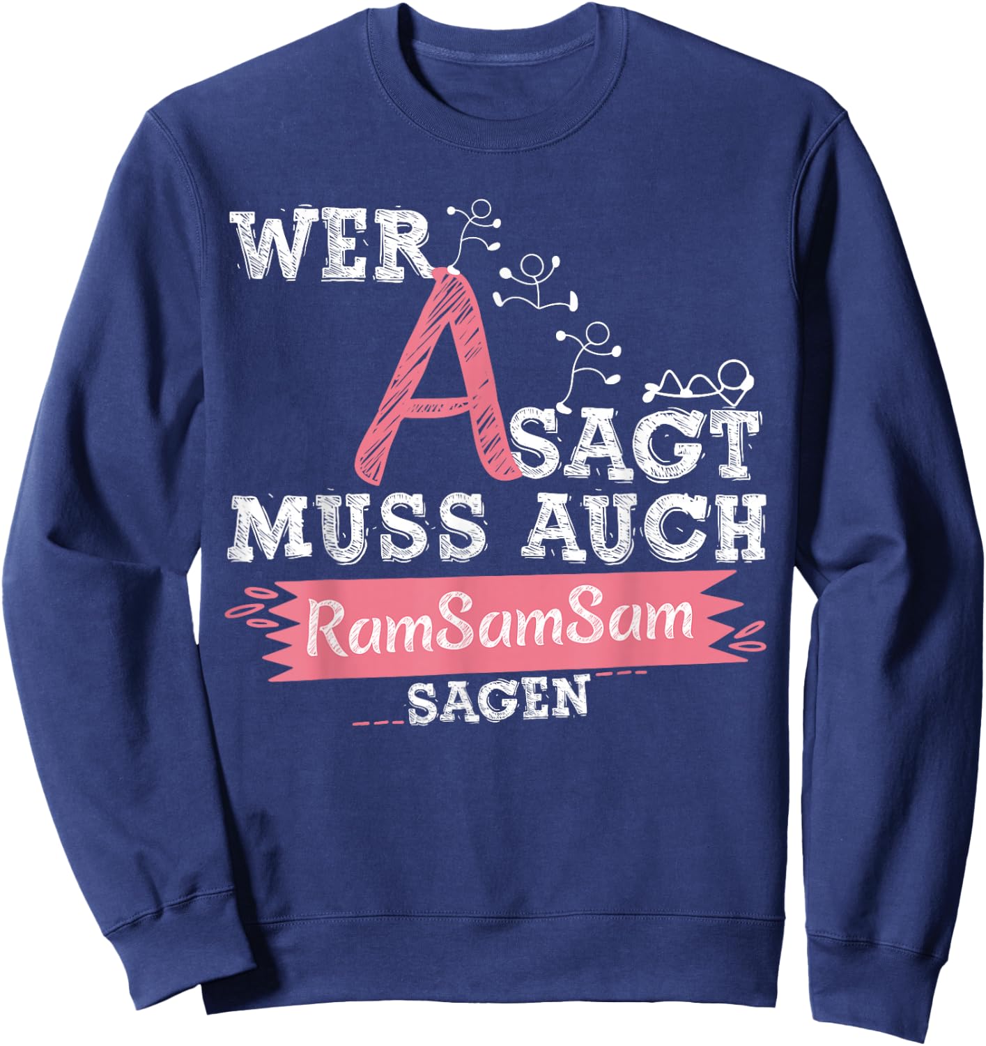 Aramsamsam Children's Songs Nursery Fun Singing , black, s Sweatshirt - Sweatshirt | Navy