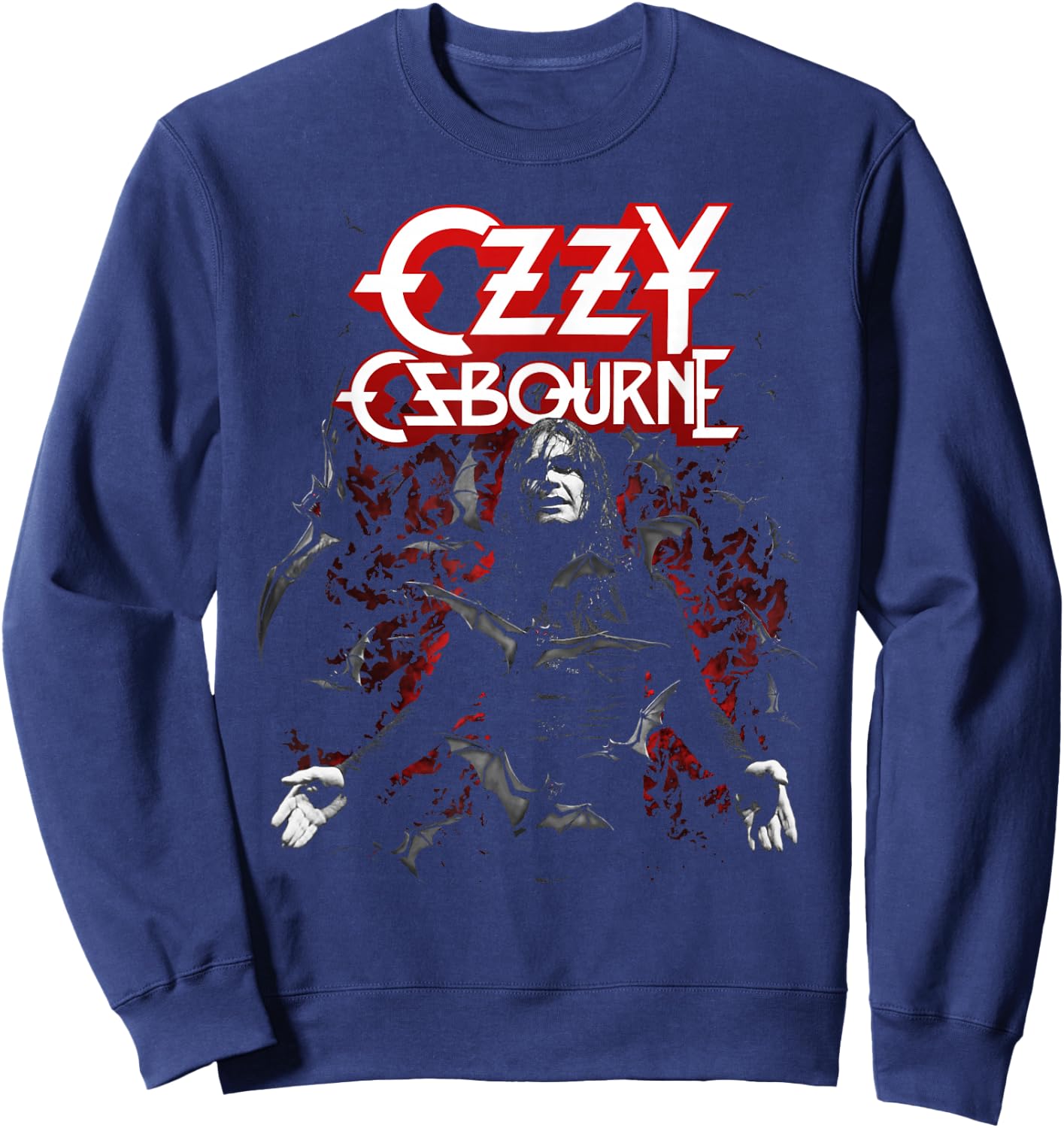 Ozzy Osbourne Bats Sweatshirt - Sweatshirt | Navy