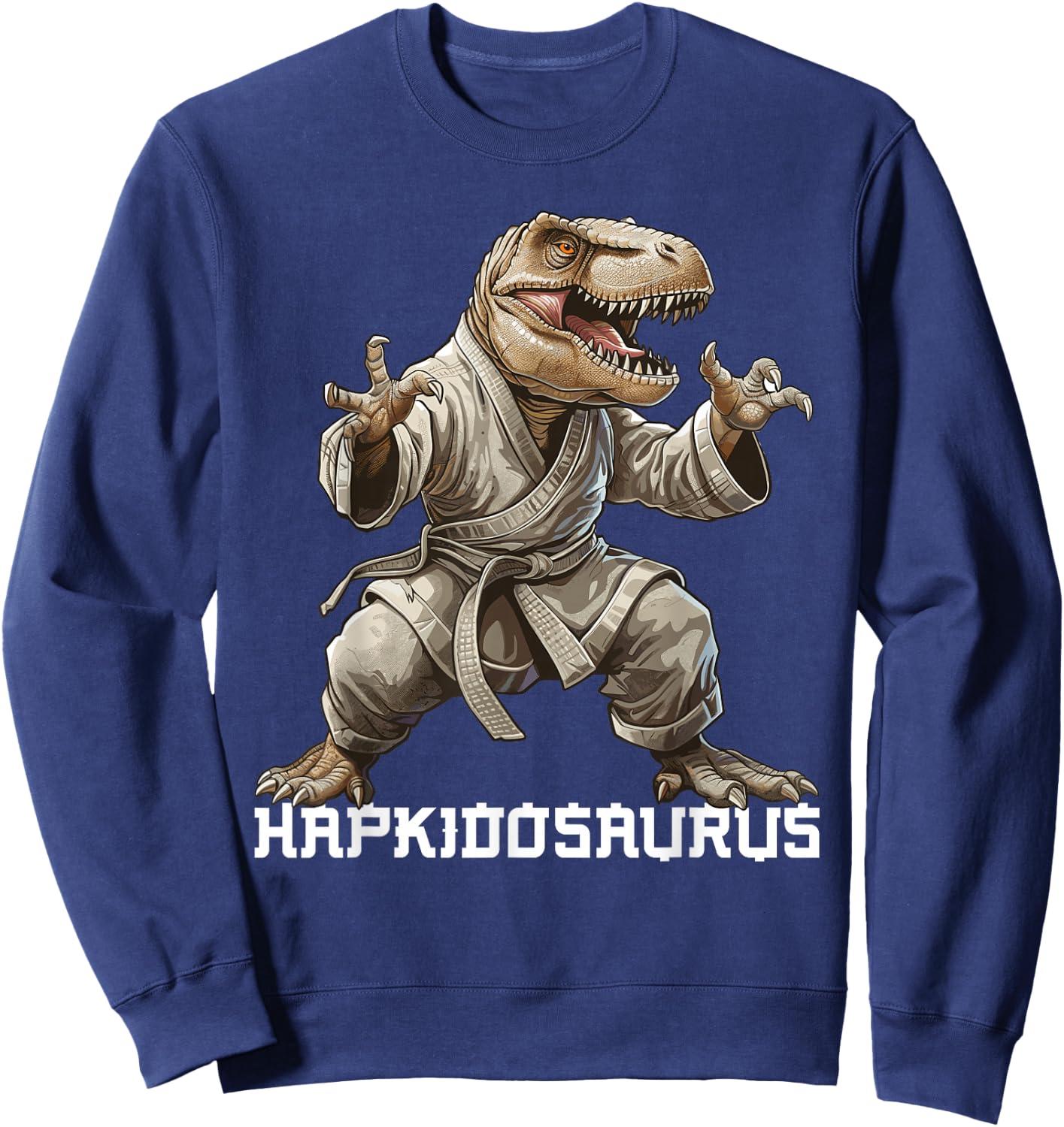 Hapkido Training Korean Martial Arts Dinosaur Hapkido Sweatshirt - Sweatshirt | Navy