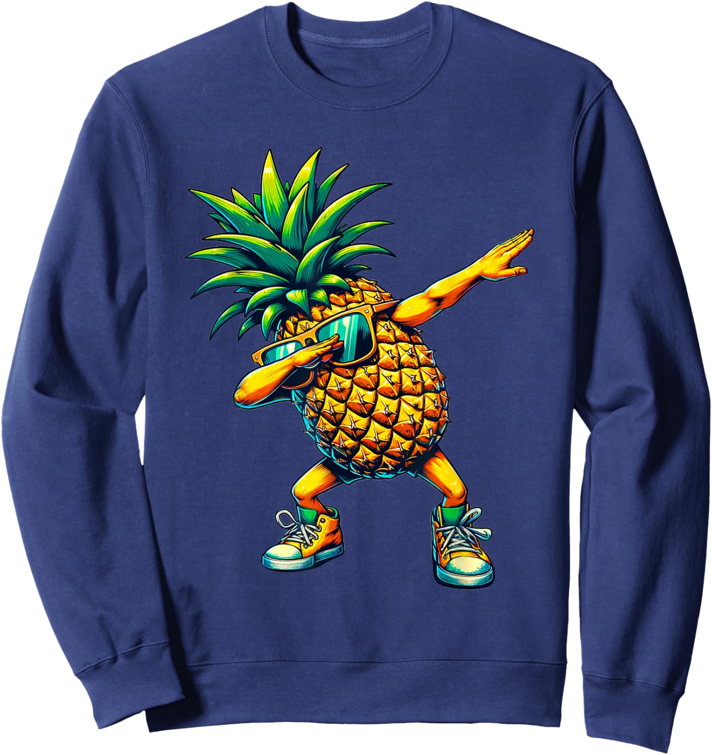 Tamponner l’ananas | Ananas drôle avec motif de fruits Sweatshirt - Sweatshirt | Navy