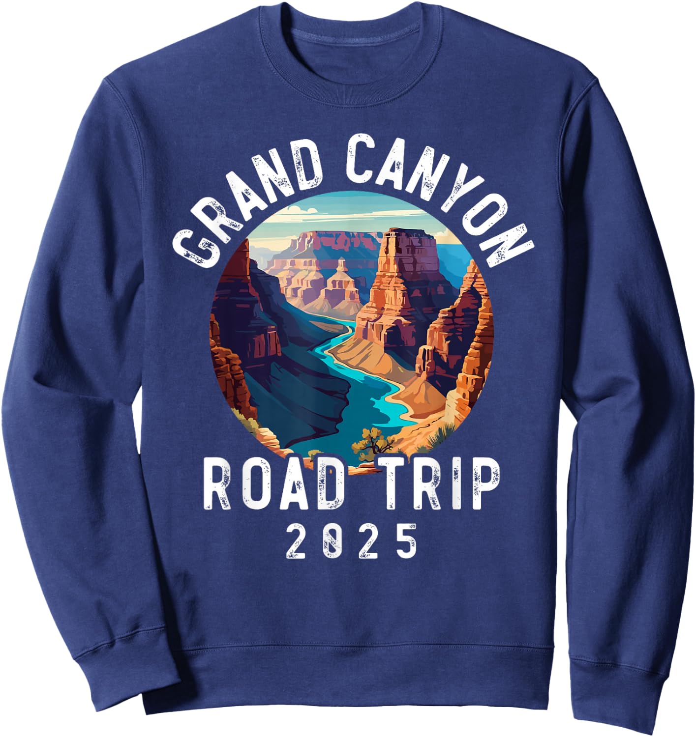 Grand Canyon National Park, Family Souvenir Road Trip 2025 Sweatshirt - Sweatshirt | Navy