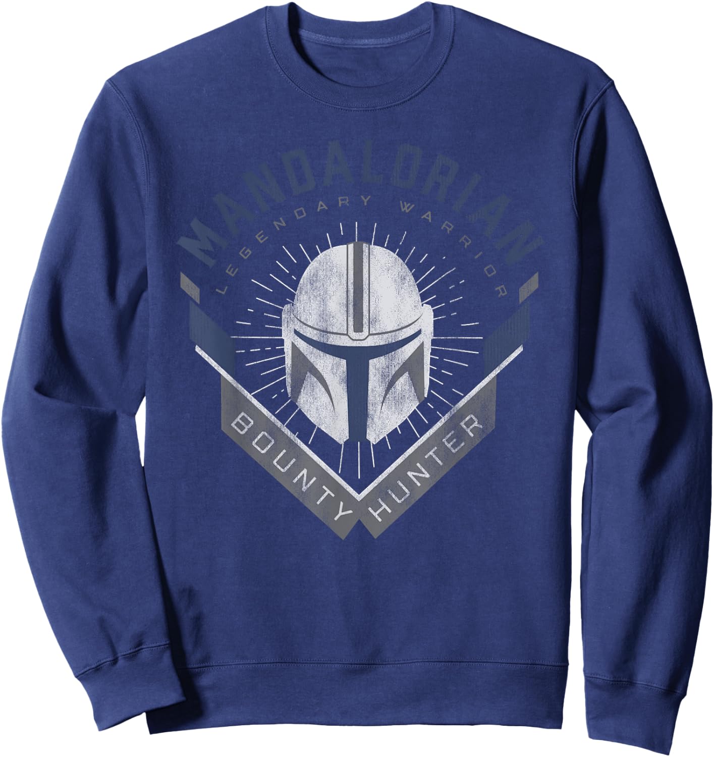 Star Wars The Mandalorian Legendary Warrior Bounty Hunter , Black Sweatshirt - Sweatshirt | Navy