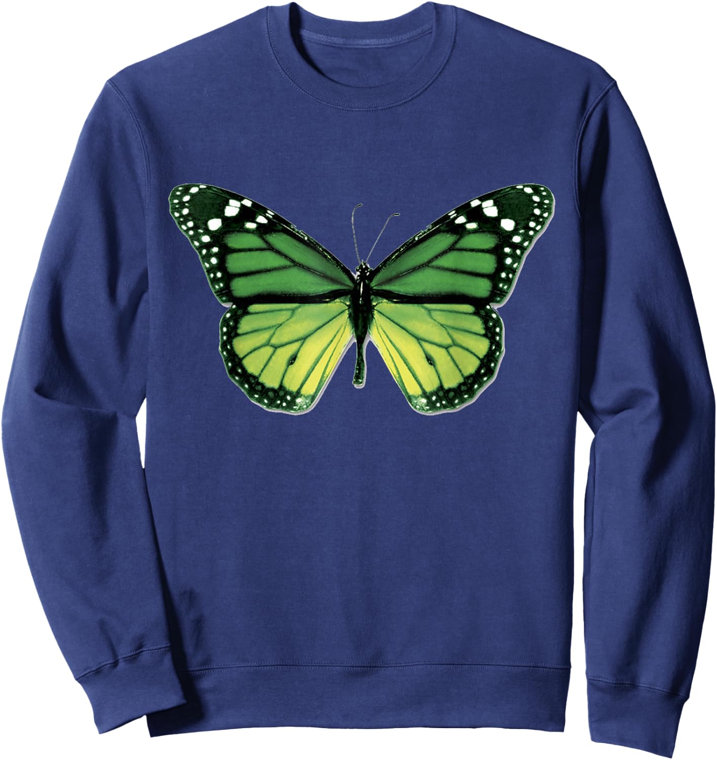 Awesome Green Butterfly - & Sizes Sweatshirt - Sweatshirt | Navy