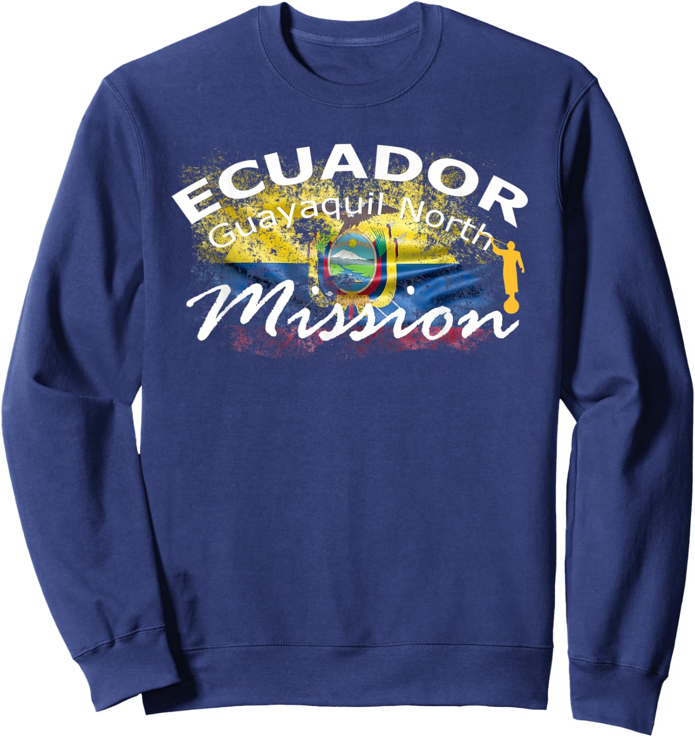 Ecuador Guayaquil North Mormon LDS Mission Missionary Gift Sweatshirt - Sweatshirt | Navy