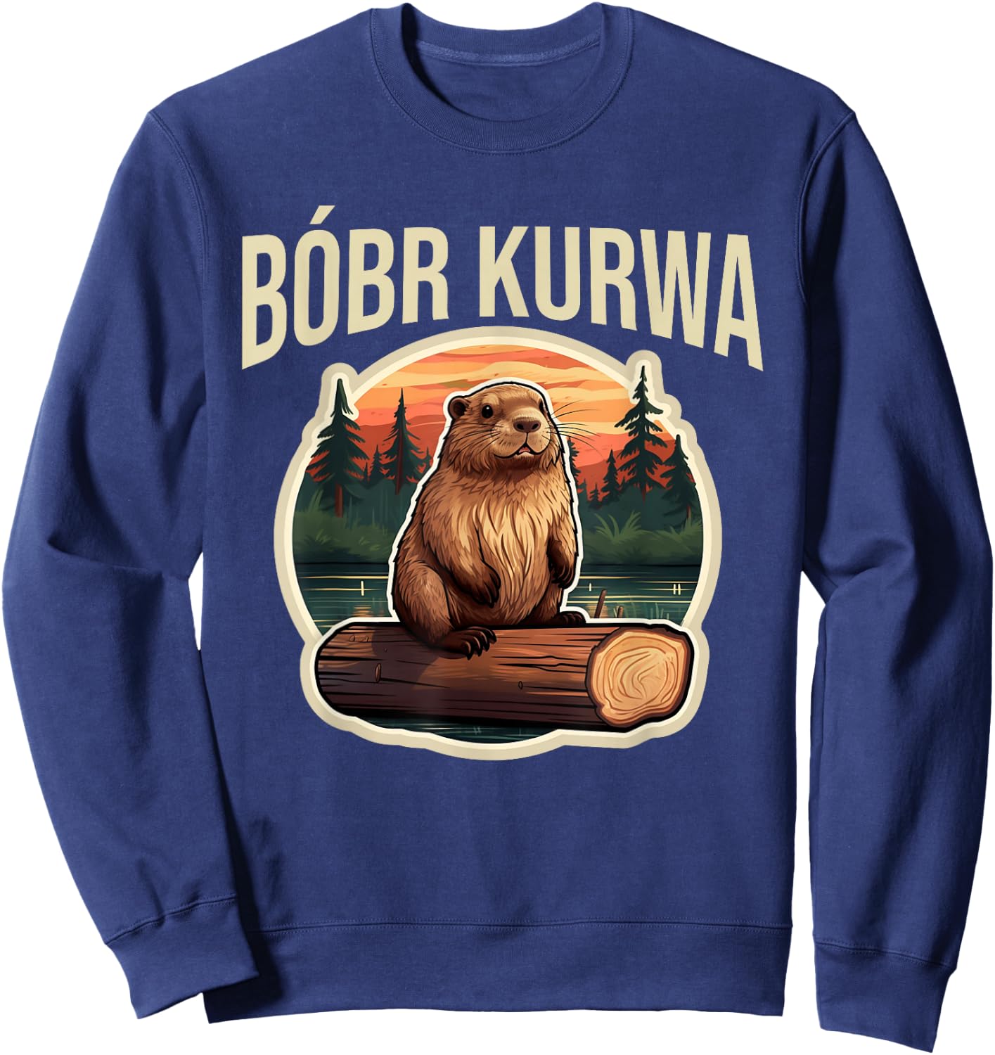 Bobr Kurwa - Bober Bobr Sweatshirt - Sweatshirt | Navy