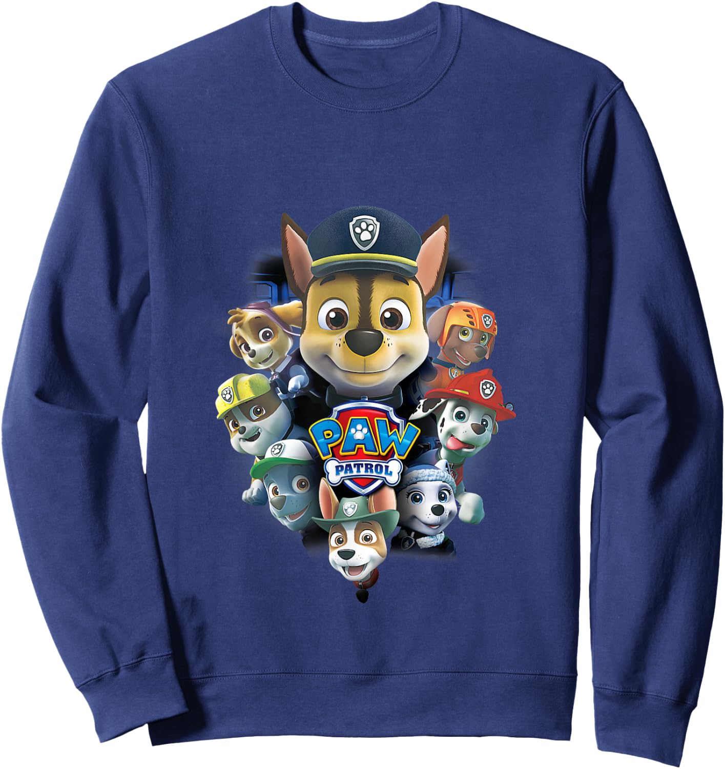 Paw Patrol Chase, Marshall und Rubble Sweatshirt - Sweatshirt | Navy