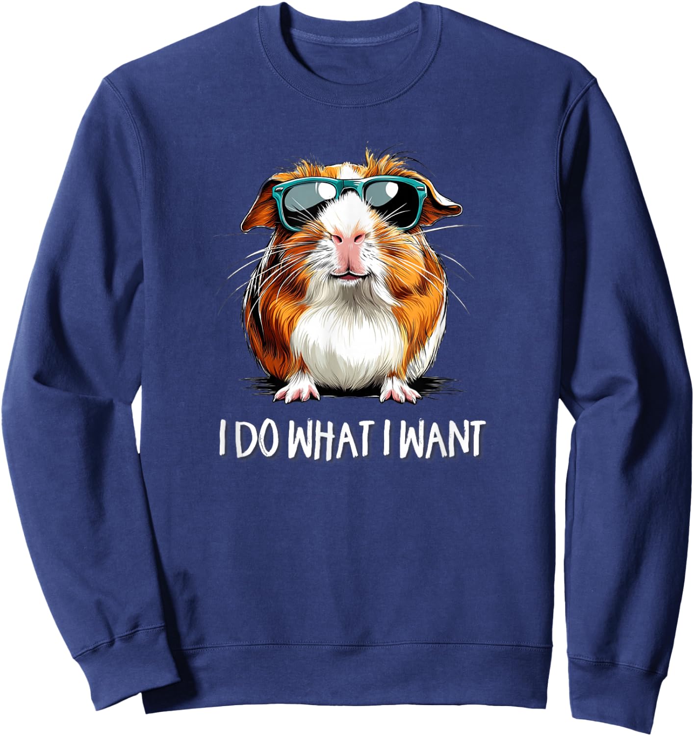 Kids Do What I Want Kids Wheek Merch Guinea Pig Lover Sweatshirt - Sweatshirt | Navy