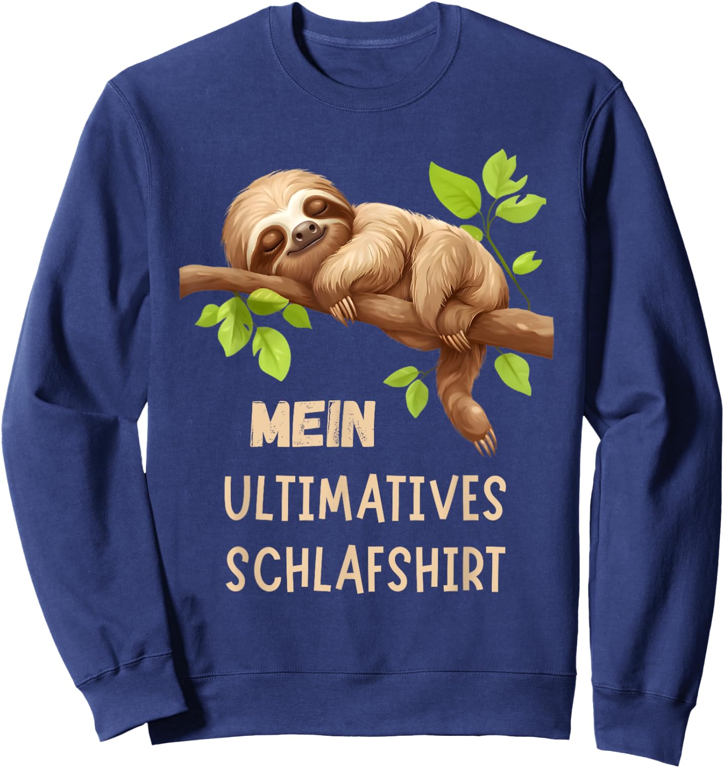 Sloth Sleep Shirt Ultimate Pyjamas Nightdress Gift , black Sweatshirt - Sweatshirt | Navy