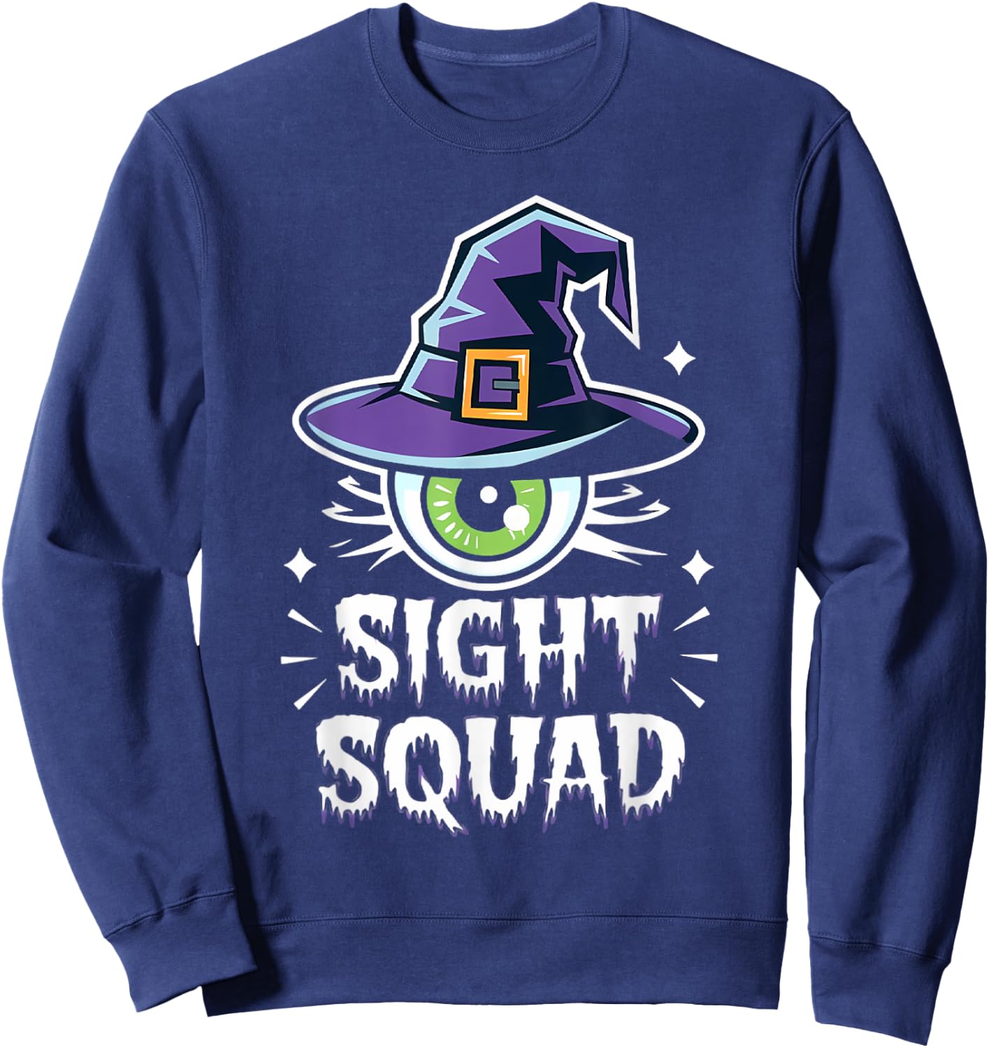 Halloween Optometrist Sight Squad Optometry Eyeball Sweatshirt - Sweatshirt | Navy