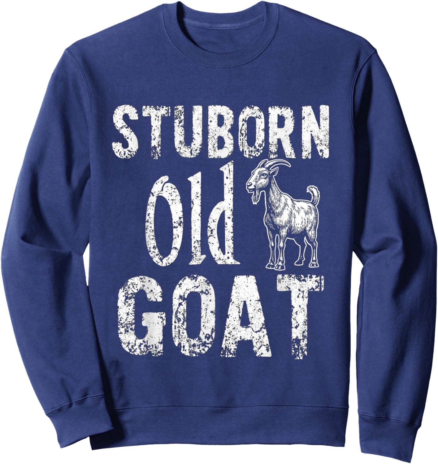 STUBBORN OLD Goat Sweatshirt - Sweatshirt | Navy