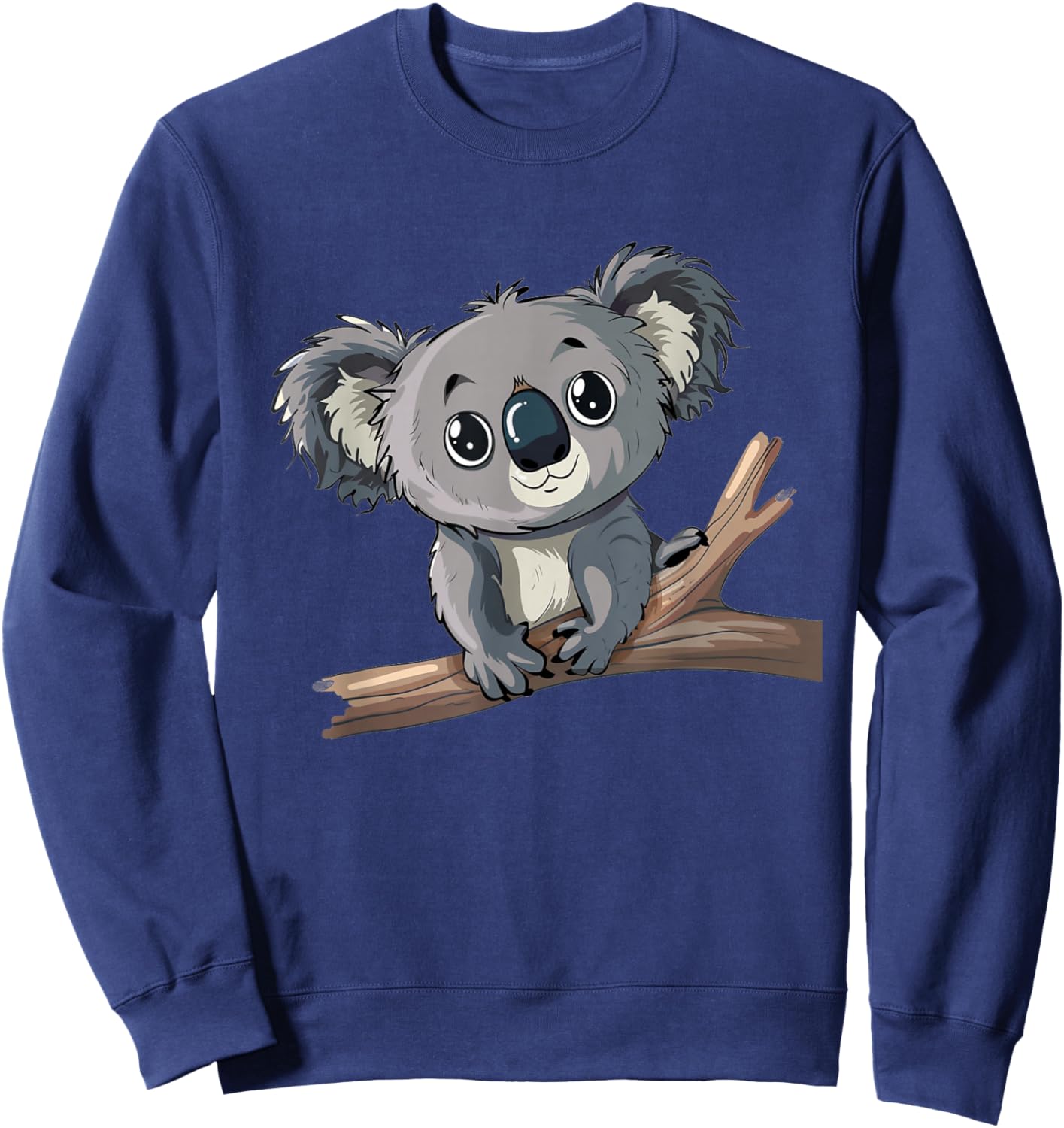 Boys Girls Funny Koala Face Costume , black Sweatshirt - Sweatshirt | Navy