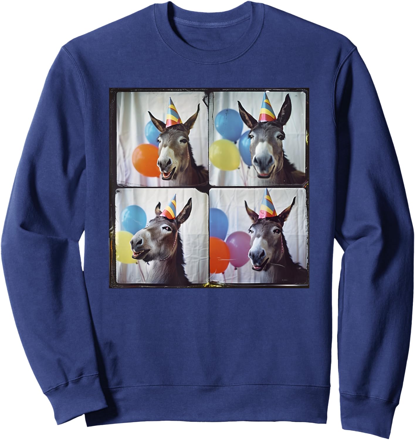 Donkey Lover Men Women Kids Farm Animal Birthday Sweatshirt - Sweatshirt | Navy
