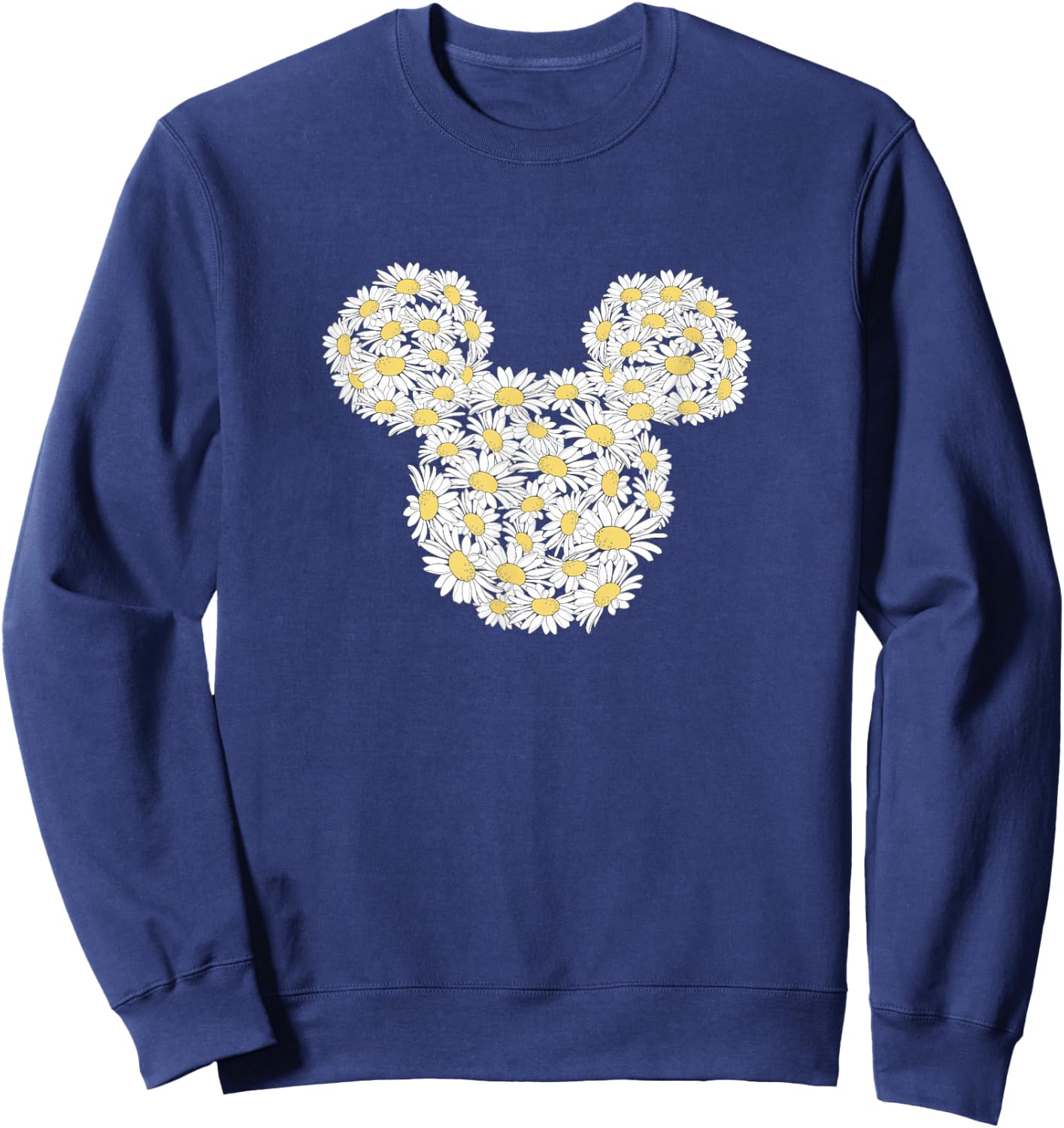 Disney Mickey And Friends Wildflower Daisy Fill Mickey Ears Sweatshirt - Sweatshirt | Navy
