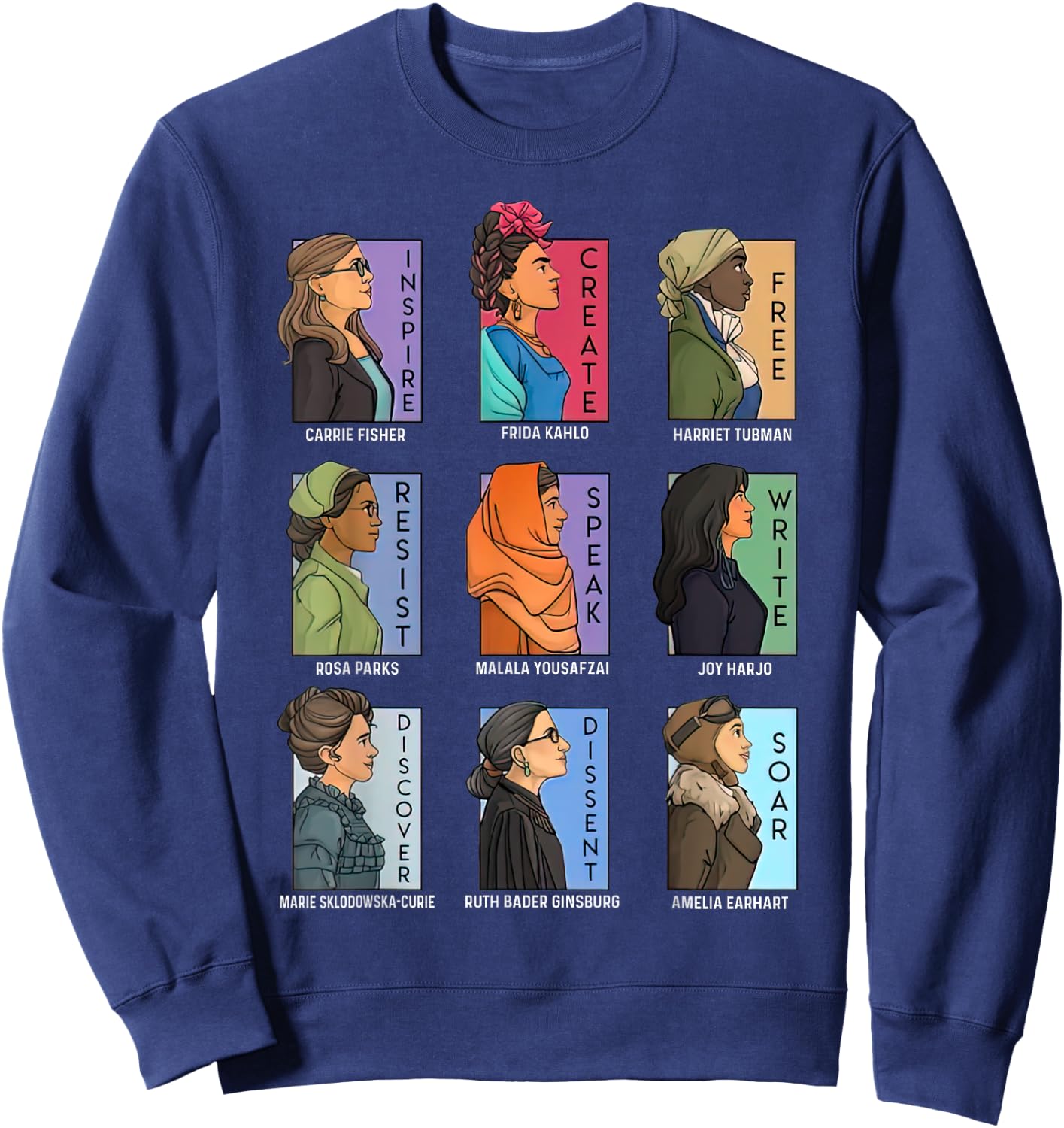She Series Real Women Feminist Lovers Women's , black Sweatshirt - Sweatshirt | Navy