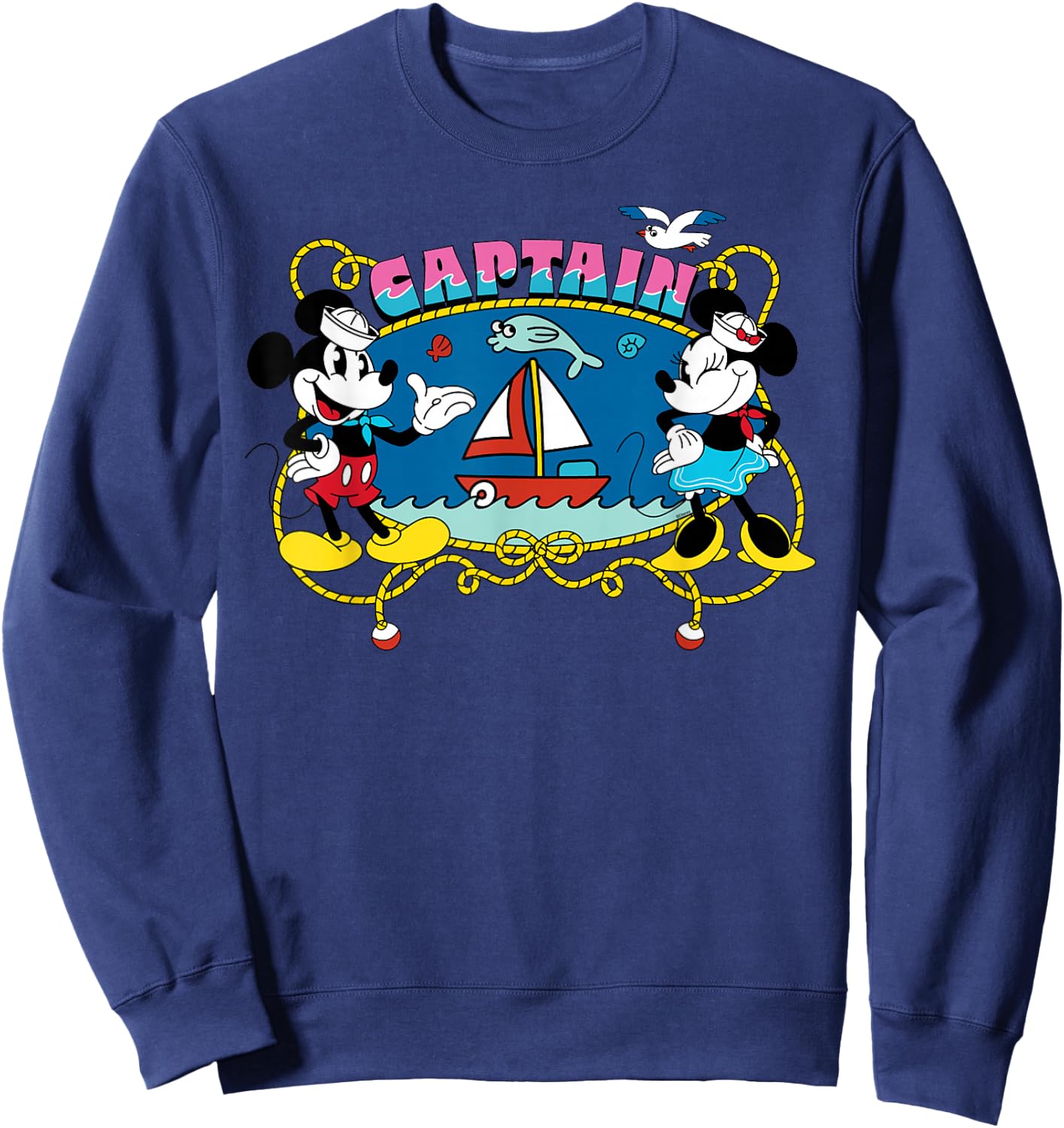 Disney Cruise Family Group Vacation Matching Captain Sweatshirt - Sweatshirt | Navy