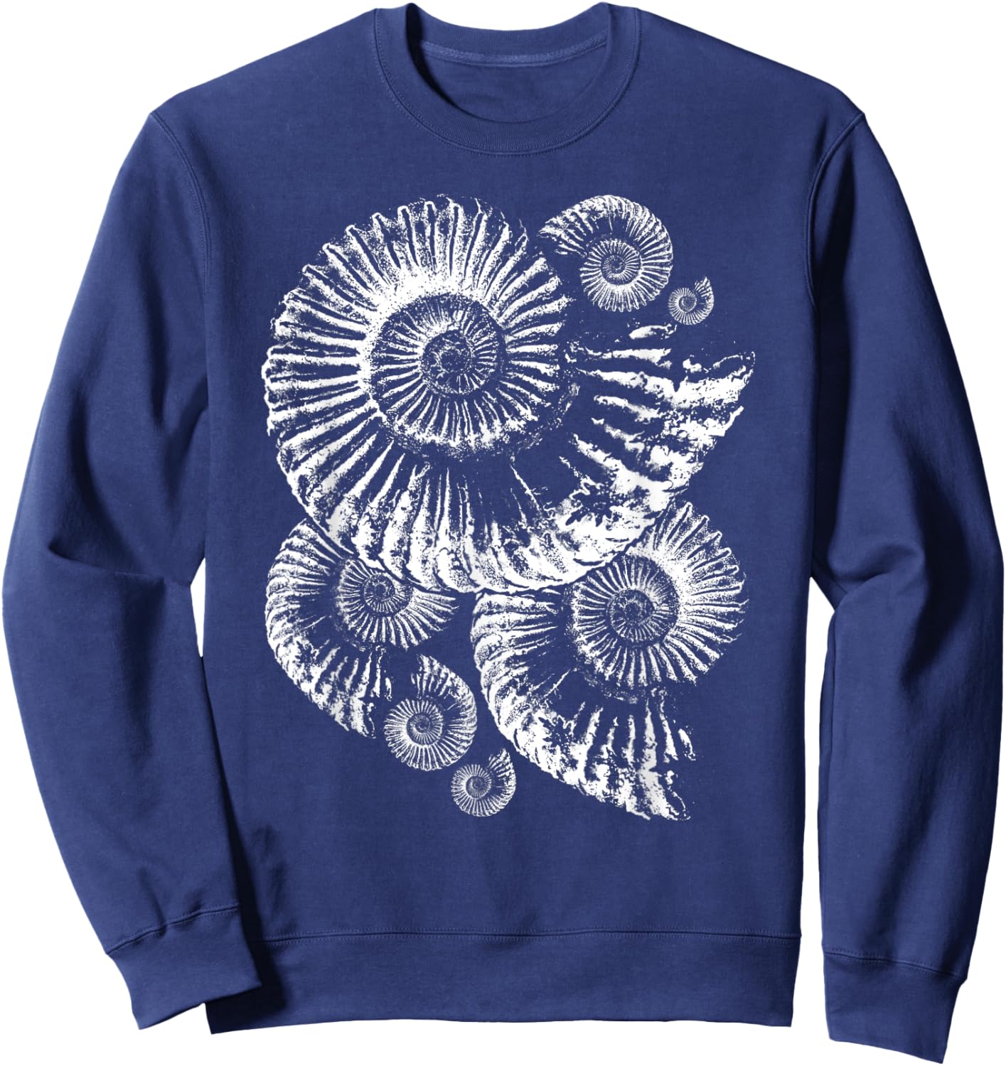 Ammonite - ideal Gift fossil collectors Sweatshirt - Sweatshirt | Navy