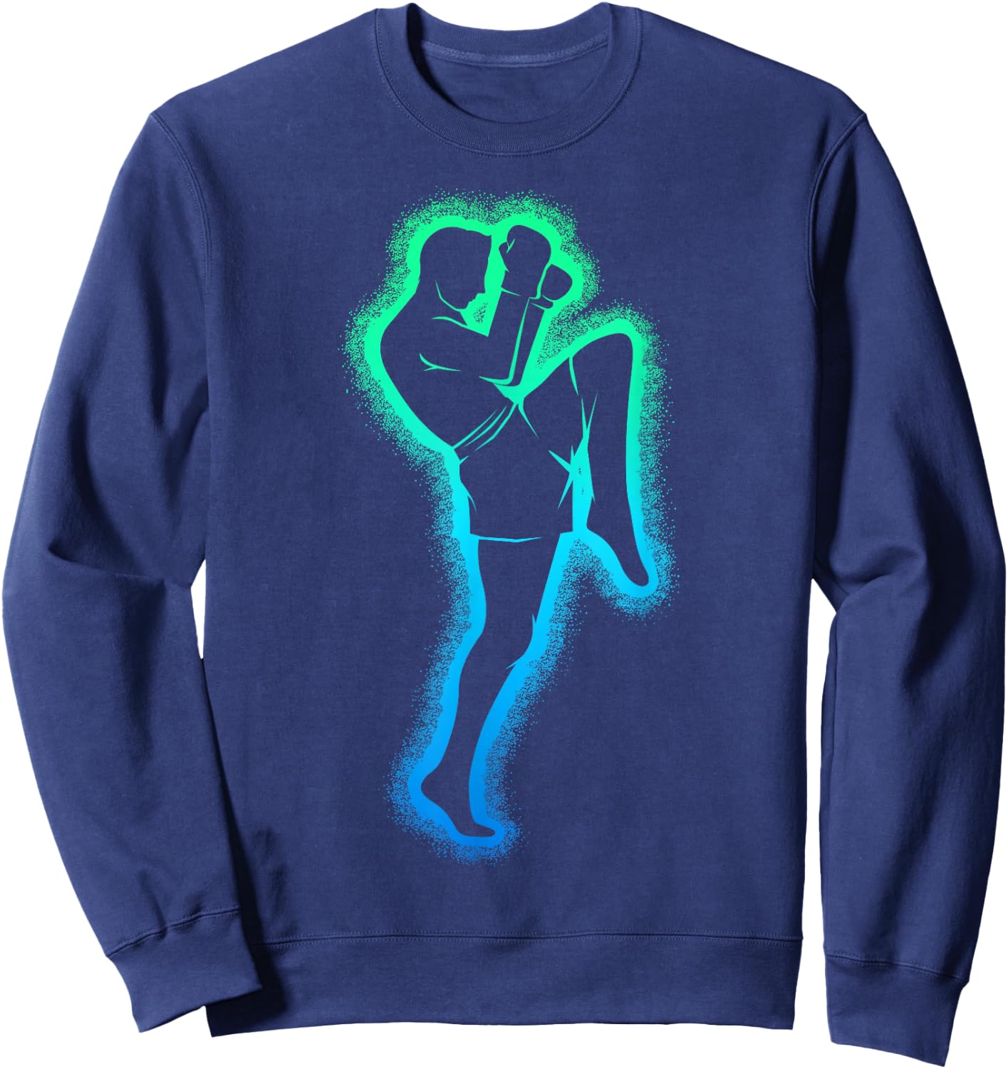 Muay Thai Boxing Thai Boy Child , Black, S Sweatshirt - Sweatshirt | Navy