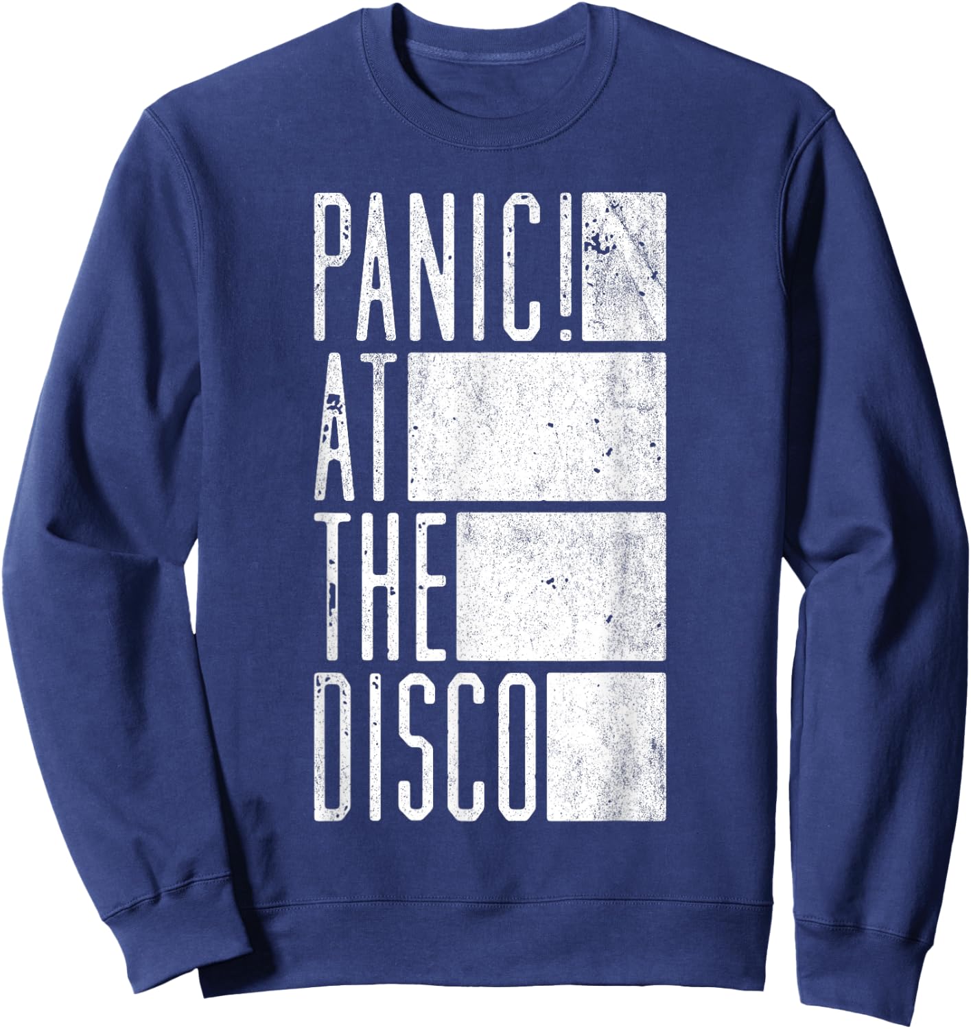 Panic! At The Disco - White Bars Sweatshirt - Sweatshirt | Navy