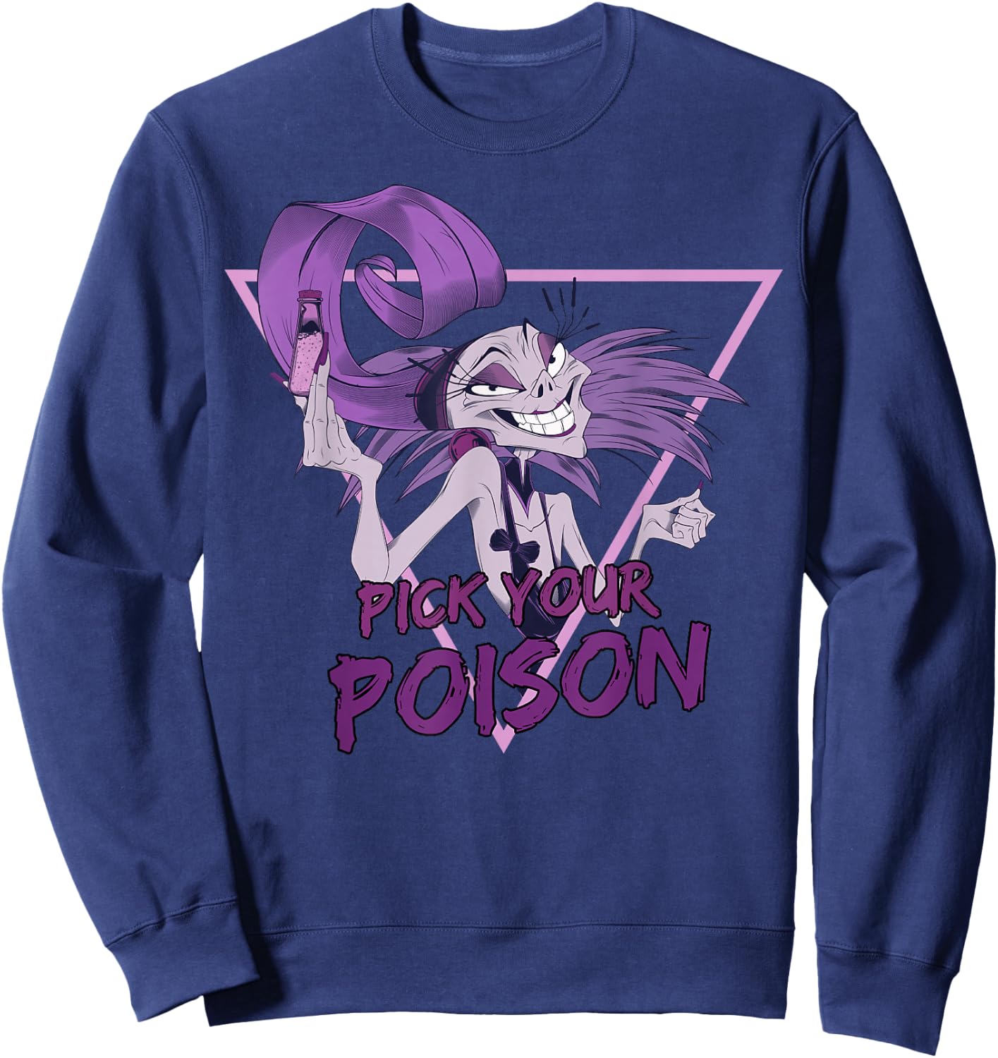 Disney Villains Yzma Pick Your Poison Portrait Small Sweatshirt - Sweatshirt | Navy