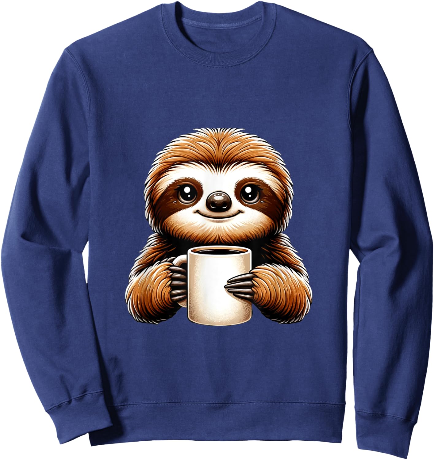 Mr Flash Funny Sloth Design Sweatshirt - Sweatshirt | Navy