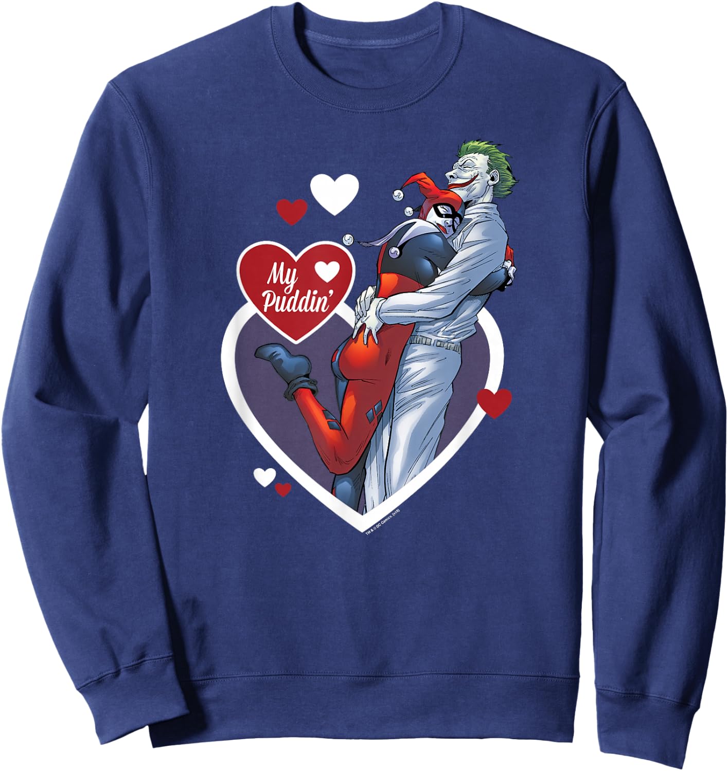 Batman Harley Quinn Joker My Puddin' Sweatshirt - Sweatshirt | Navy
