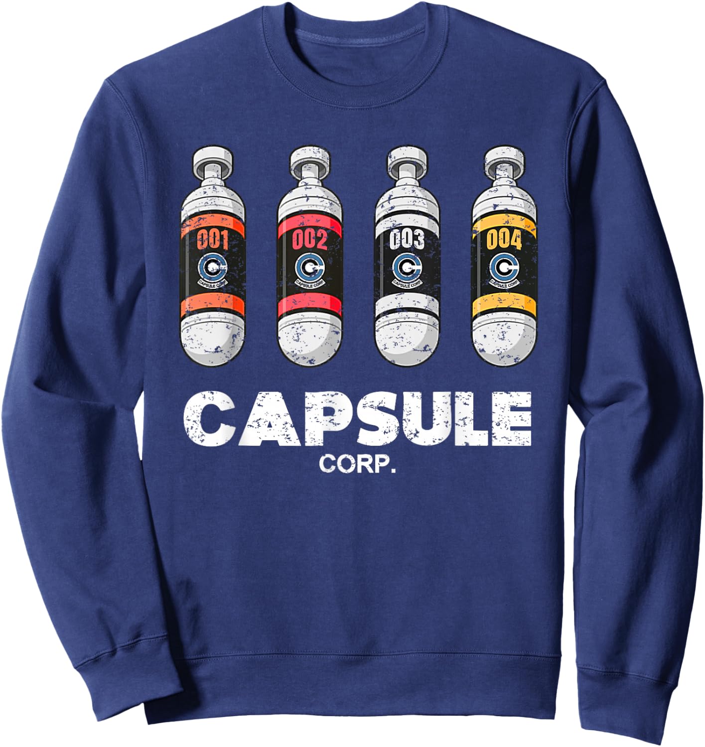 Capsule Corp for Geek and Otaku fan of Anime and Manga 90s Sweatshirt - Sweatshirt | Navy
