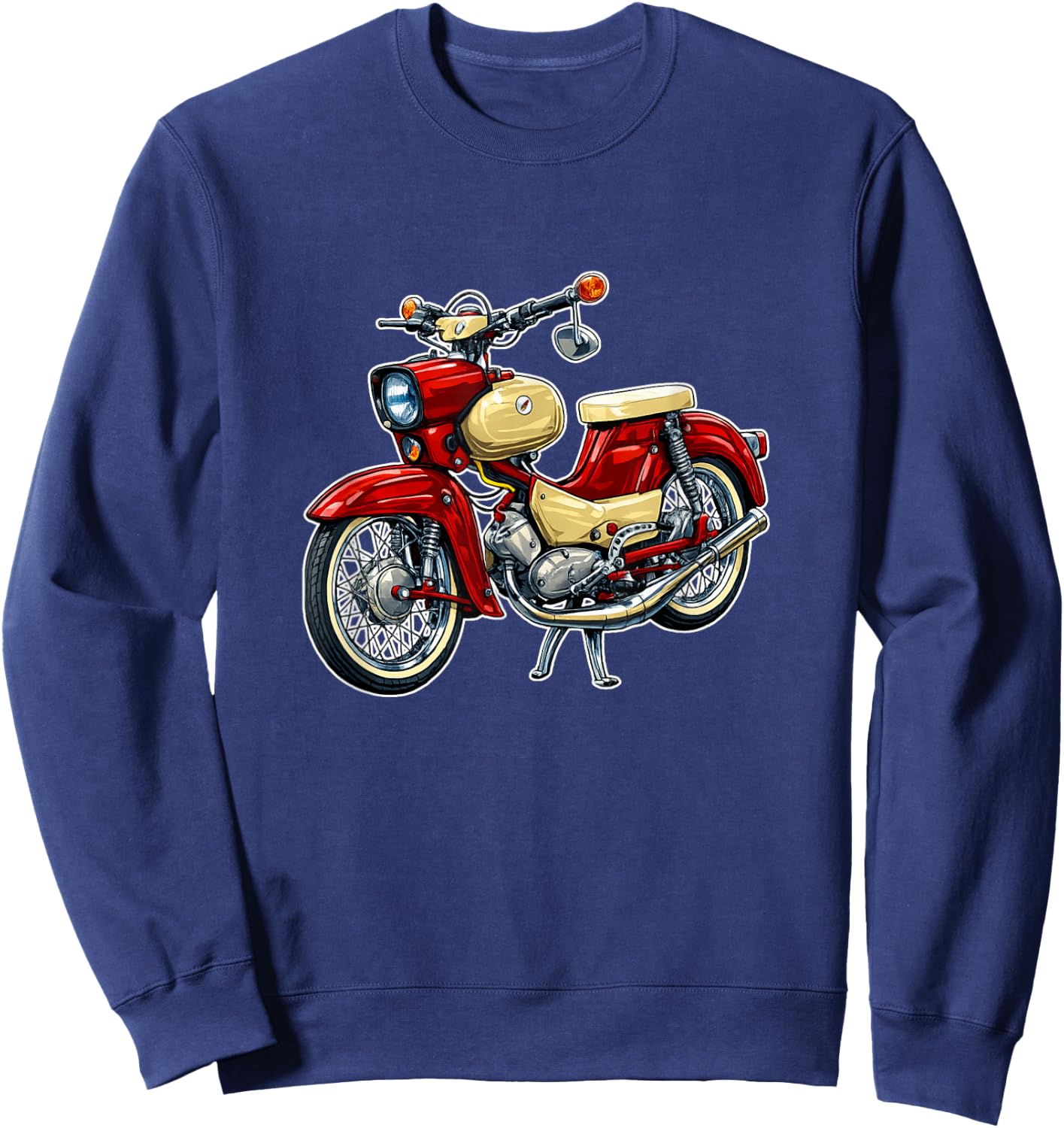 Simson SR4-2 Star MOFA Kult Motorrad DDR Klassiker Retro Sweatshirt - Sweatshirt | Navy
