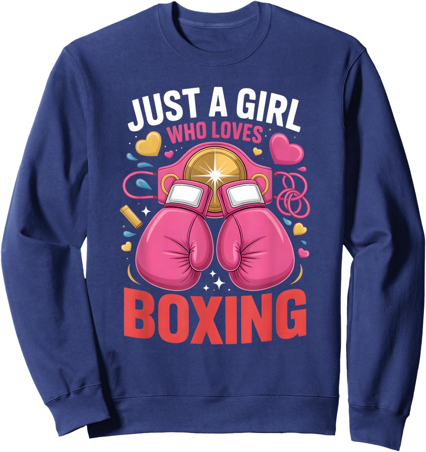 Girls Boxing Sweatshirt - Sweatshirt | Navy