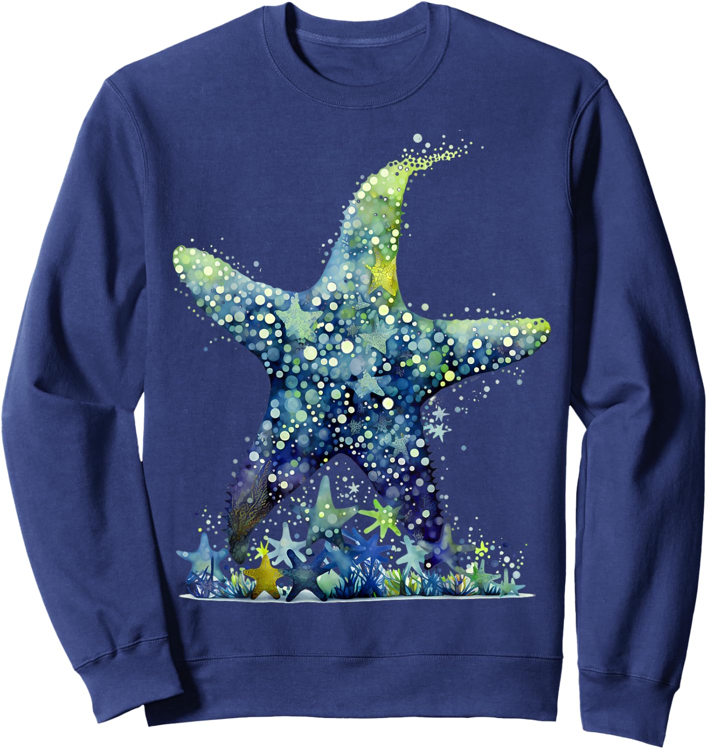 Starfish Costume Adult Women Children Starfish Sweatshirt - Sweatshirt | Navy