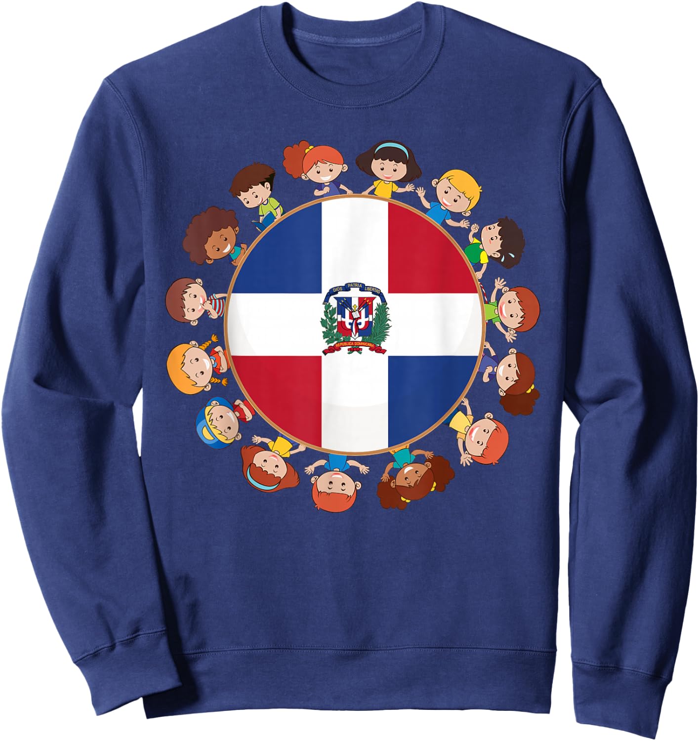 Dominican Republic Hispanic Heritage Month Dominicana Kids Sweatshirt - Sweatshirt | Navy