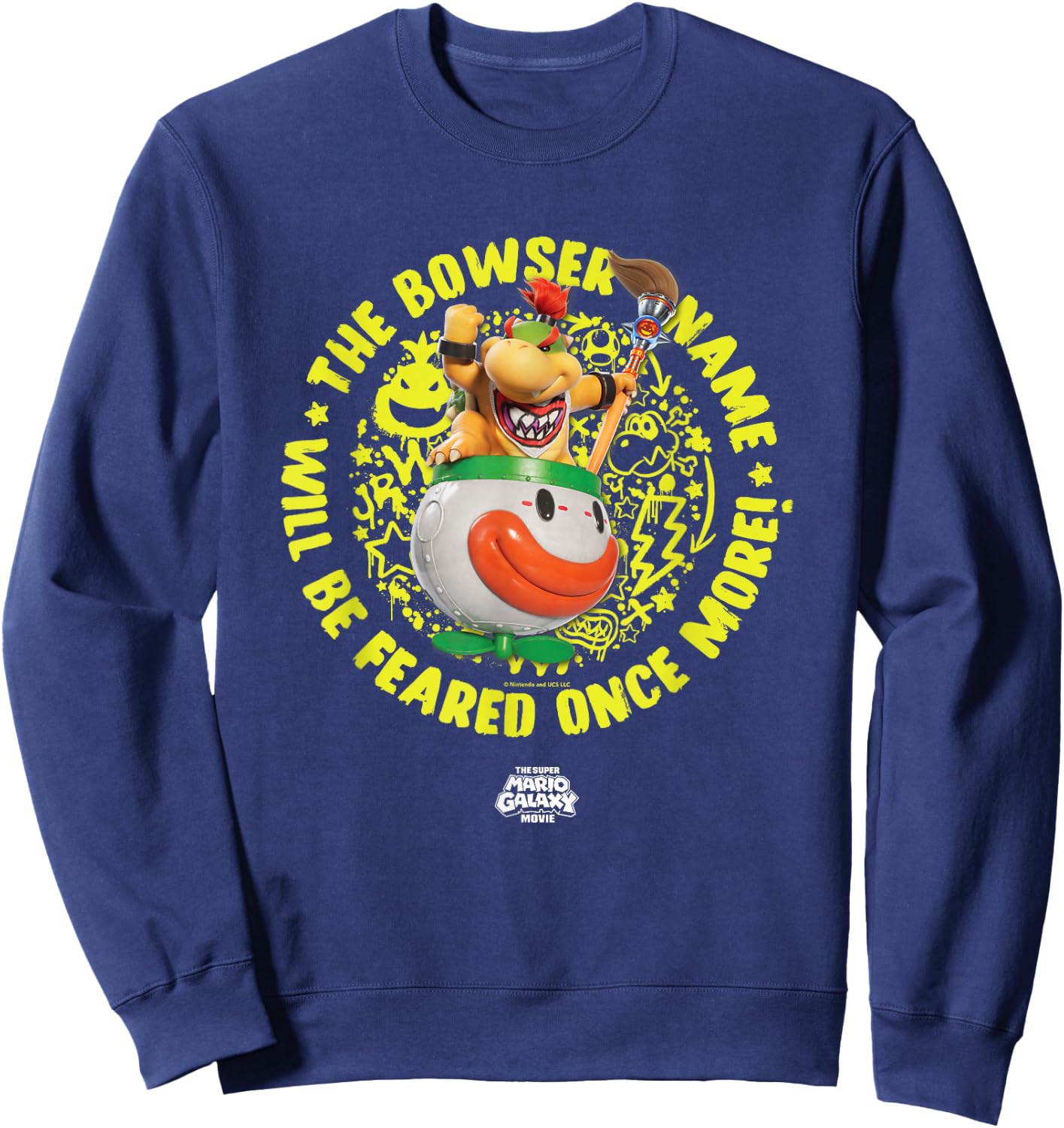 The Super Mario Galaxy Movie Bowser Jr. Feared Sweatshirt - Sweatshirt | Navy